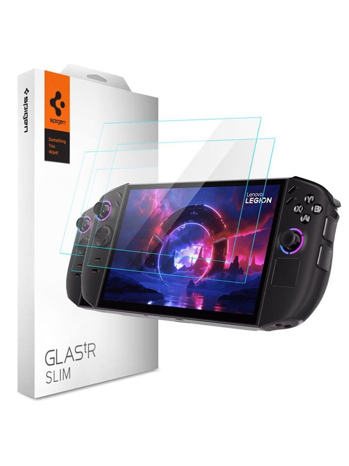 Spigen Glass tR Slim 2 Pack - Lenovo Legion Go 2 - Displayschutzfolie - Gaming Zubehoer - Agl10952