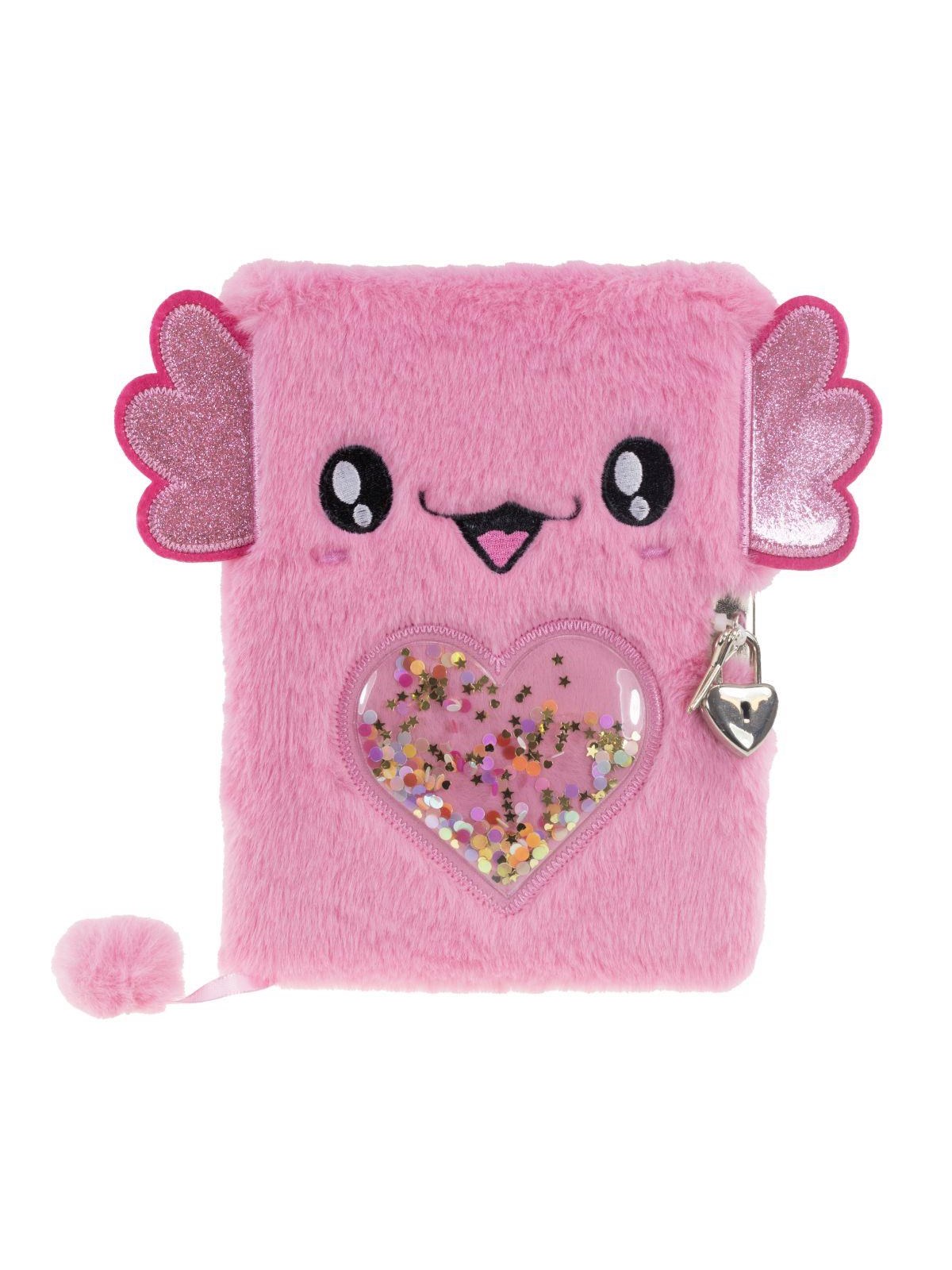 Tinka Diary Plush Axolotl Pink With Lock - Schul Zubehoer - 8-802182