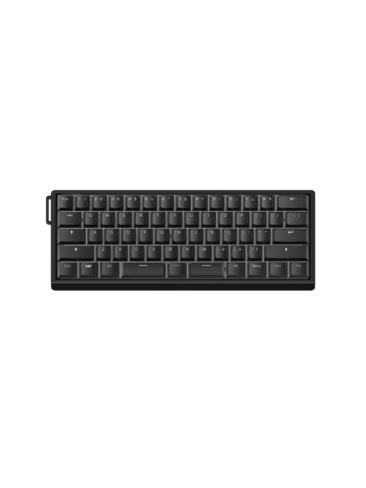 Wooting 60he v2 - Us-ansi - Split - Aluminum - Gaming Tastaturen - Ohne Numpad - Englisch (US) - Schwarz - Wk3c-ussp1-tik-abk1