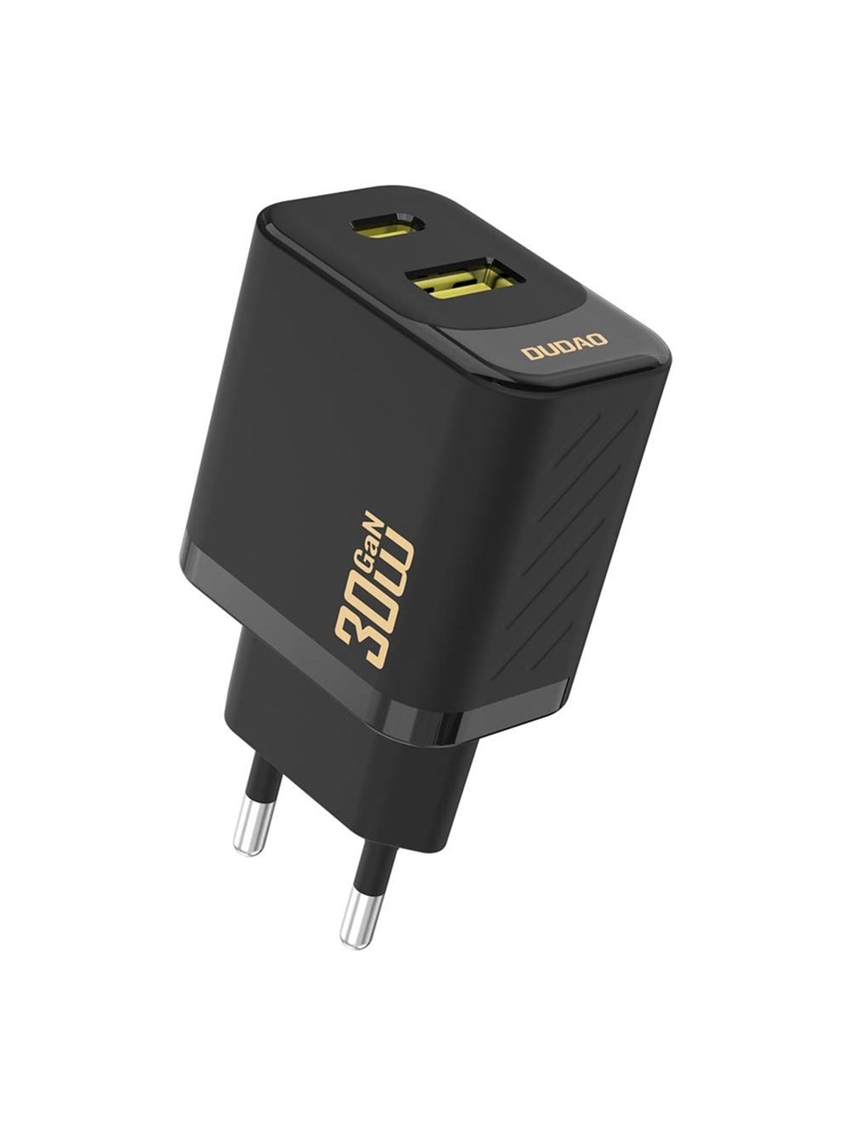 Dudao A27teu PD 30w Gan Usb-a Usb-c Wall Charger - Black - Handys Adapter Und Ladegeraete - 6976625334216