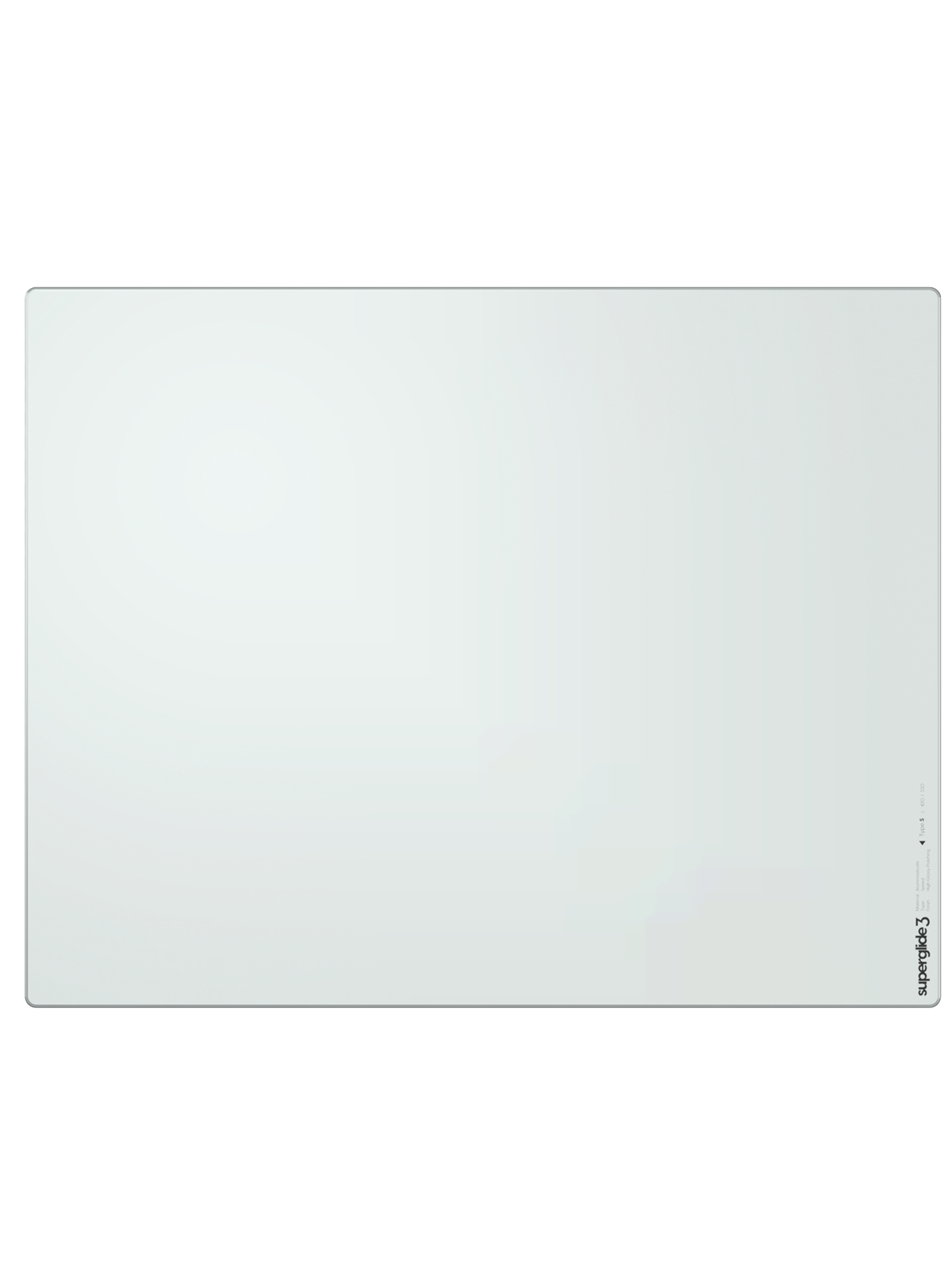Pulsar Superglide V3 Glass Pad Type-s - Large - Weiß - Mauspads Zubehoer - Sgplw3s