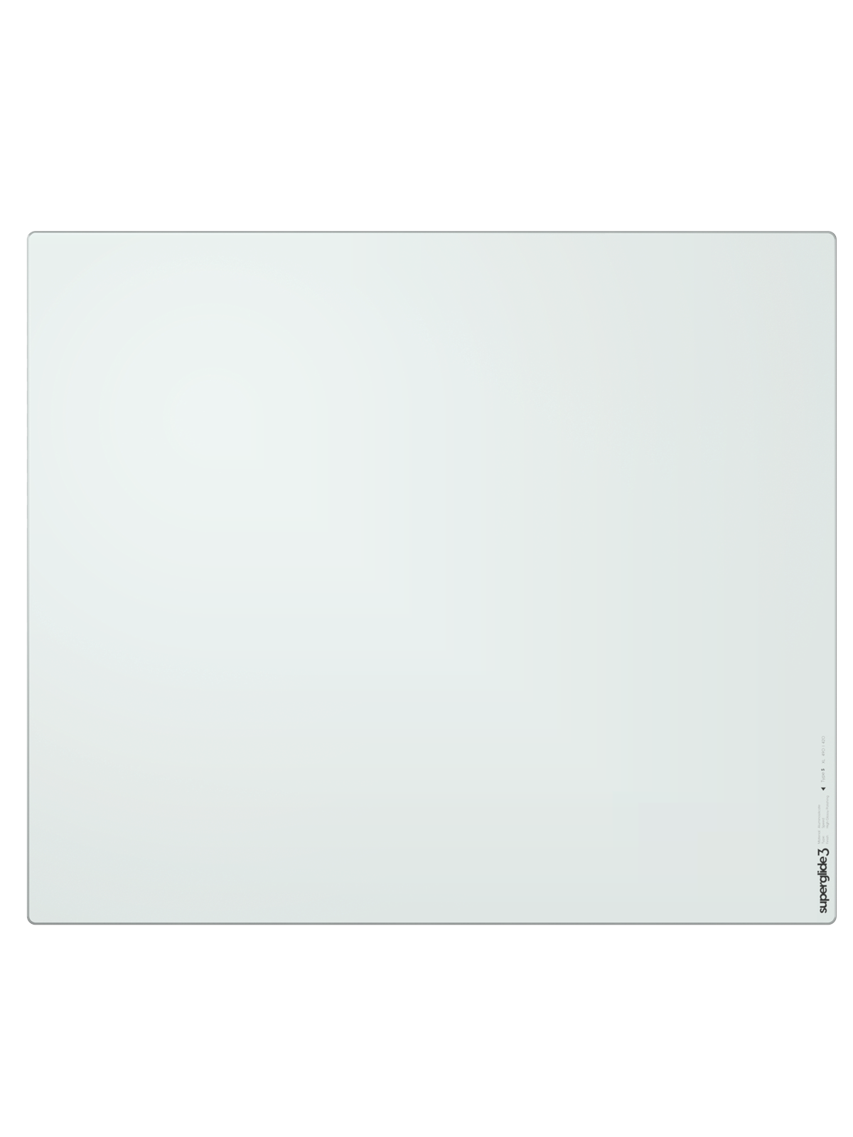 Pulsar Superglide V3 Glass Pad Type-s - XL - Weiß - Mauspads Zubehoer - Sgpxlw3s