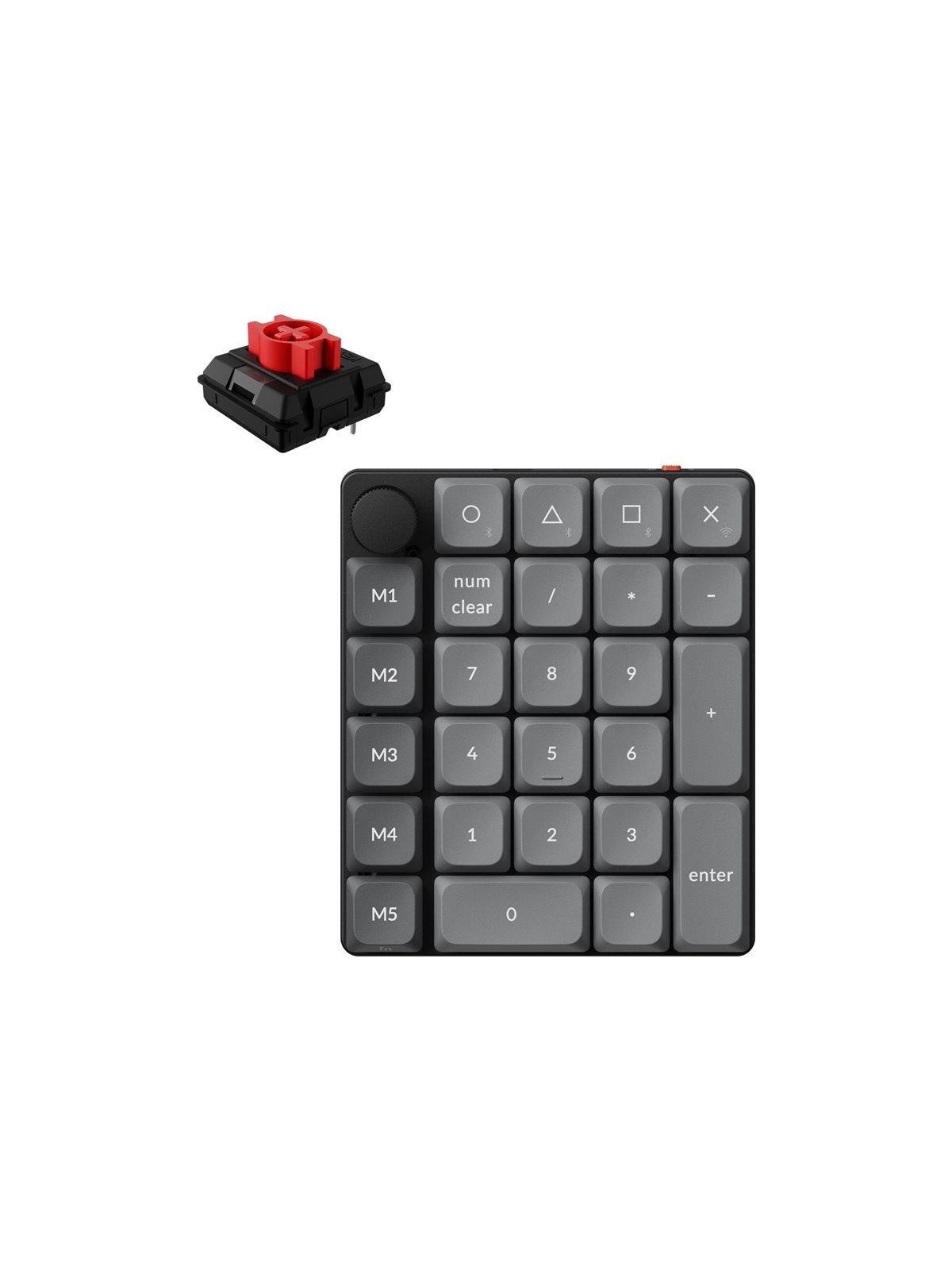 Keychron K0 Max Qmk Wireless Custom Numpad - Numpad - Schwarz - Tastaturen - K0m-h1