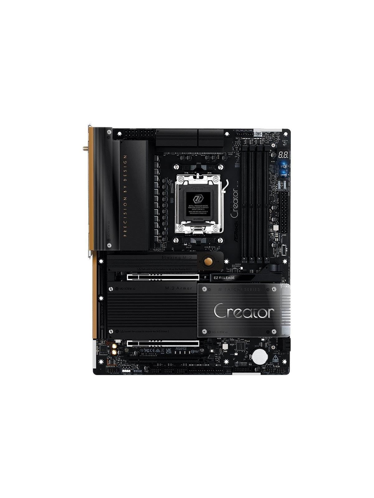 Asrock X870 Taichi Creator Mainboard - Amd X870 - Amd Am5 Socket - Ddr5 Ram - Atx - 90-mxbte0-a0uayz