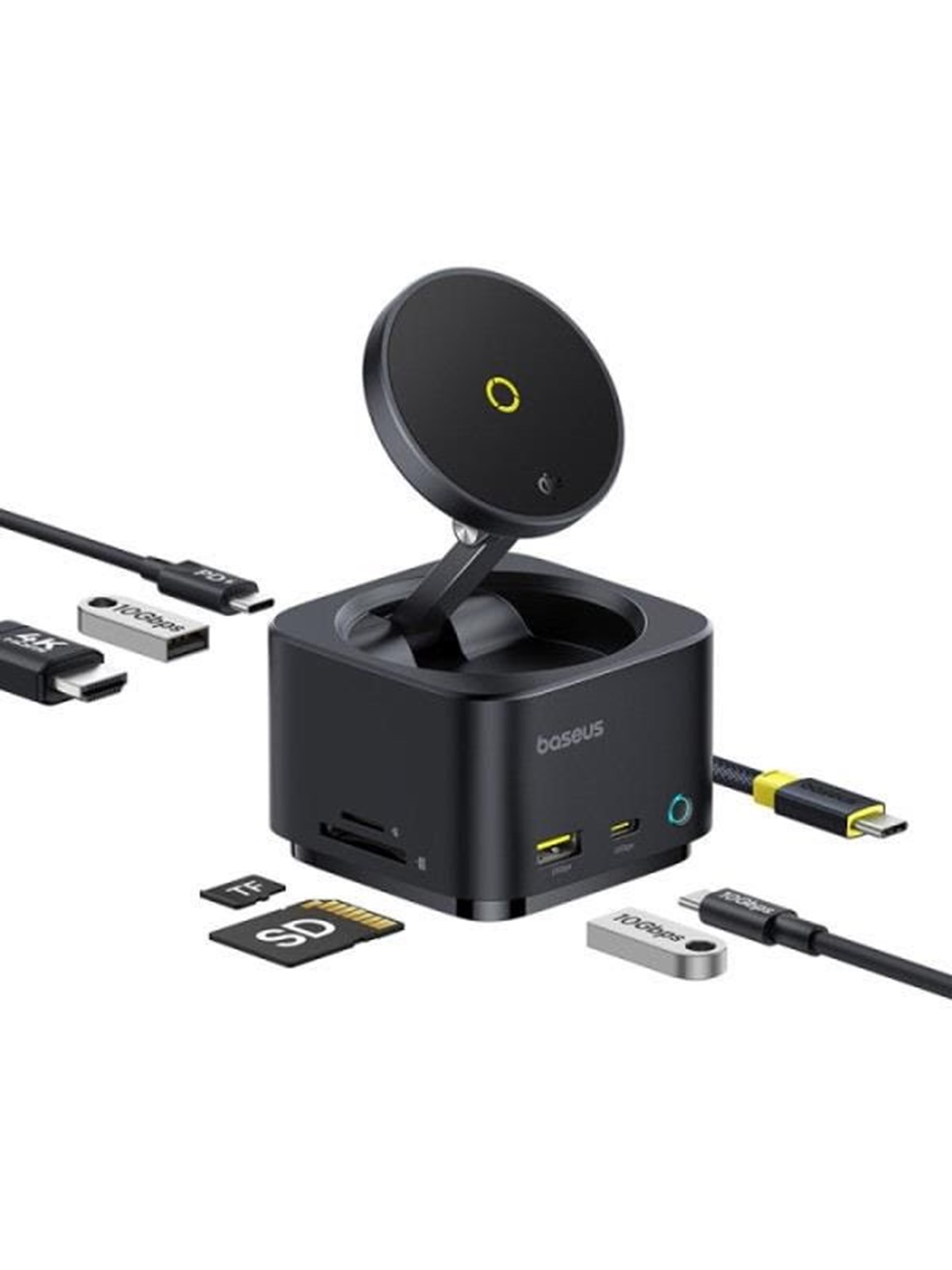 Baseus Magpro Series II (Black) - Handys Adapter Und Ladegeraete - B00072900121-00