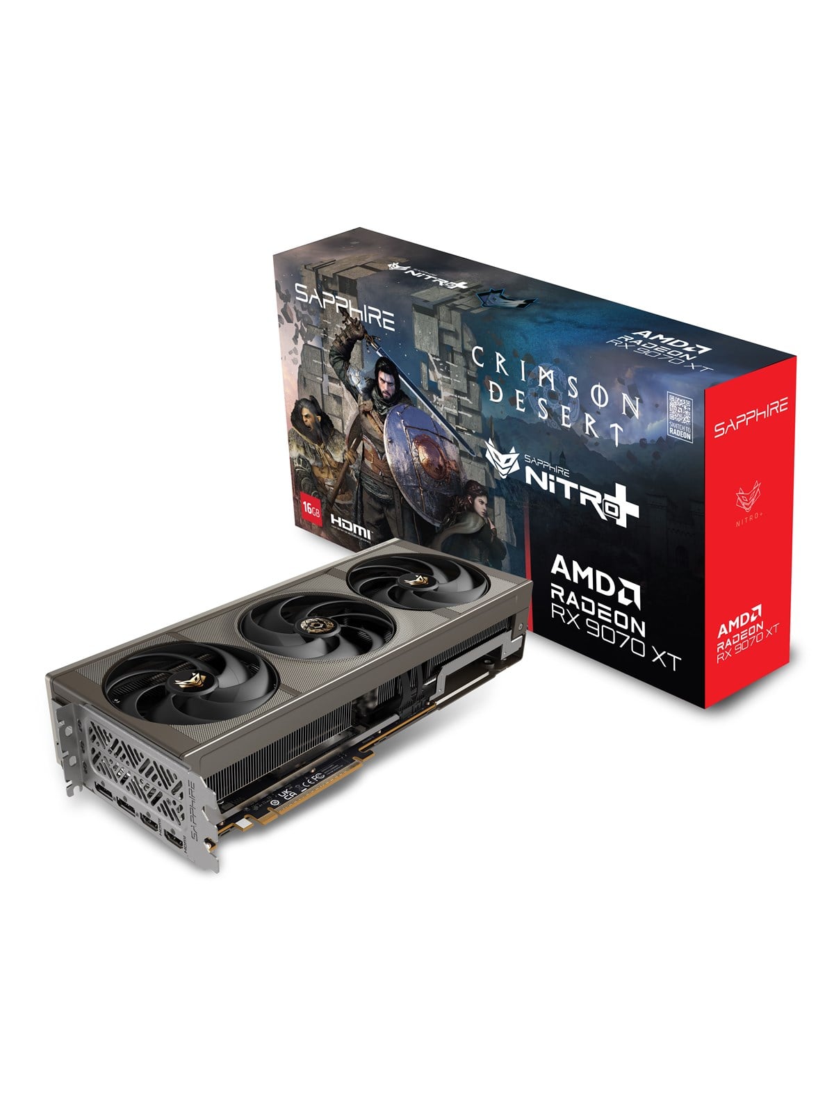 Sapphire Radeon RX 9070 XT Crimson Desert - 16gb Gddr7 Ram - Grafikkarte - 11348-10-20g