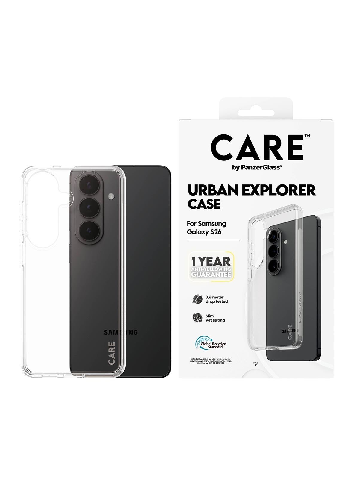Care by Panzerglass Urban Explorer Case Transparent Samsung Galaxy S26 - Handys Cover Cases - Cr27180
