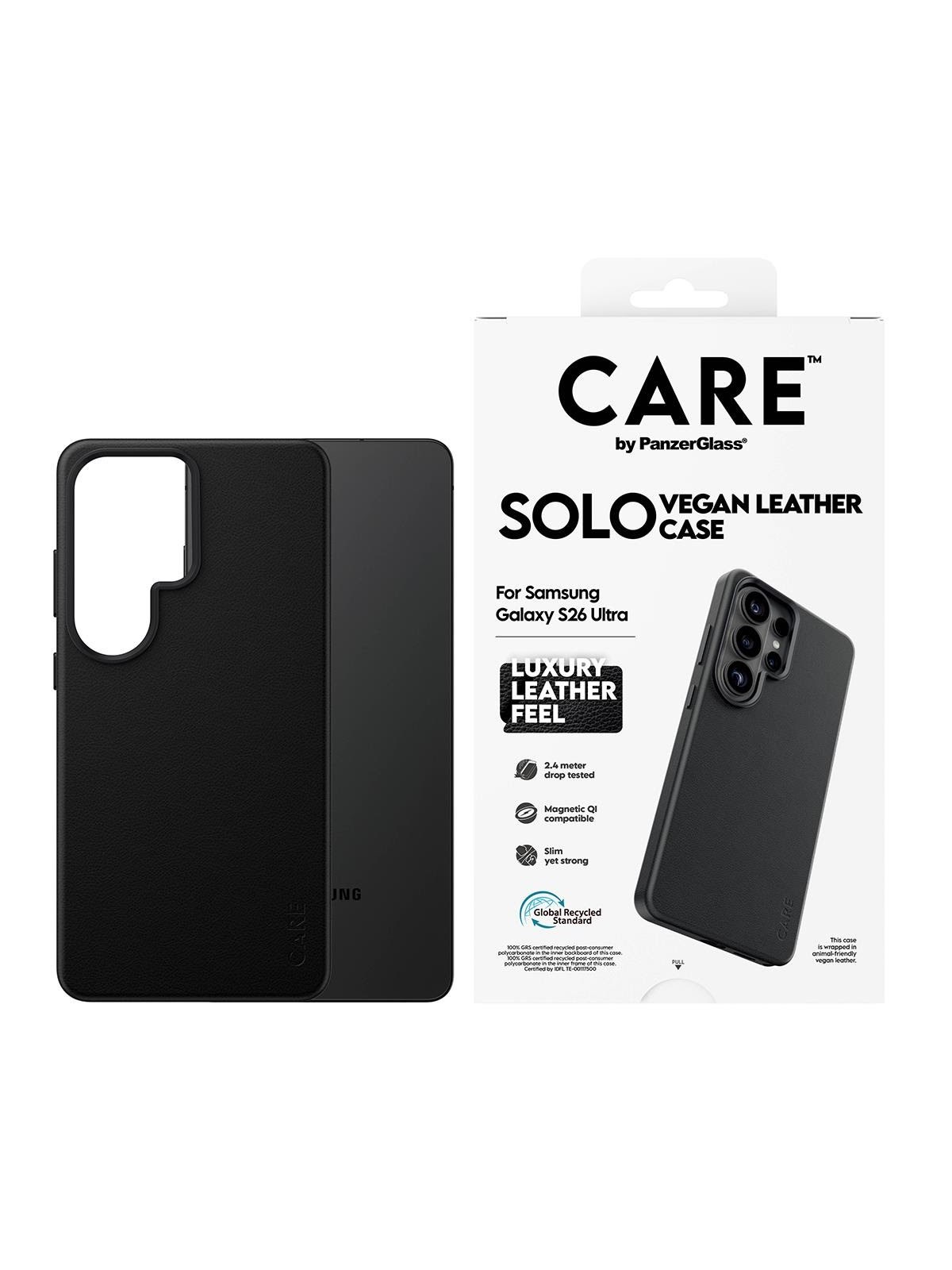 Care by Panzerglass Solo Case Black w. Qi Samsung Galaxy S26 Ultra - Handys Cover Cases - Cr11421