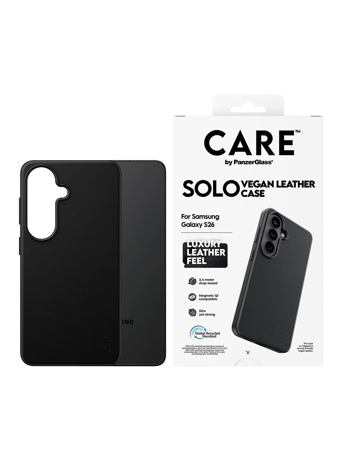 Care by Panzerglass Solo Case Black w. Qi Samsung Galaxy S26 - Handys Cover Cases - Cr06969