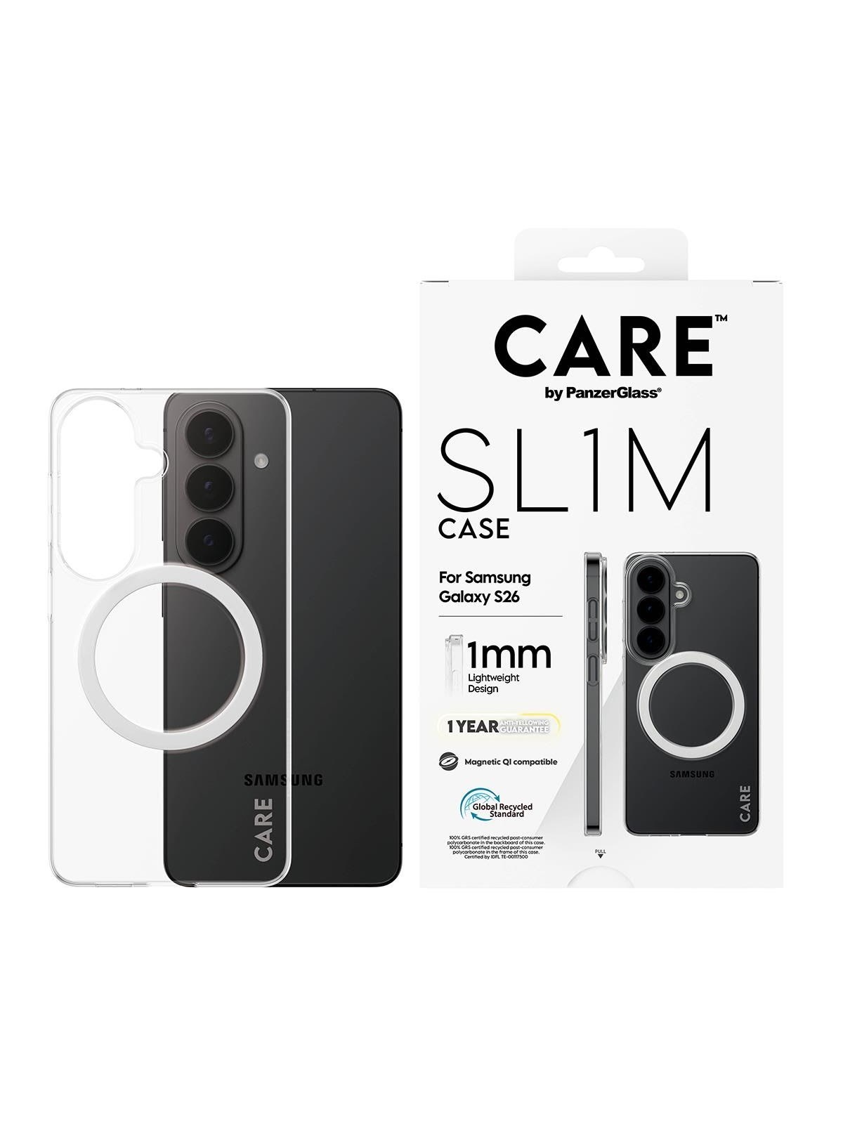 Care by Panzerglass Sl1m Case Transparent Samsung Galaxy S26 - Handys Cover Cases - Cr28187