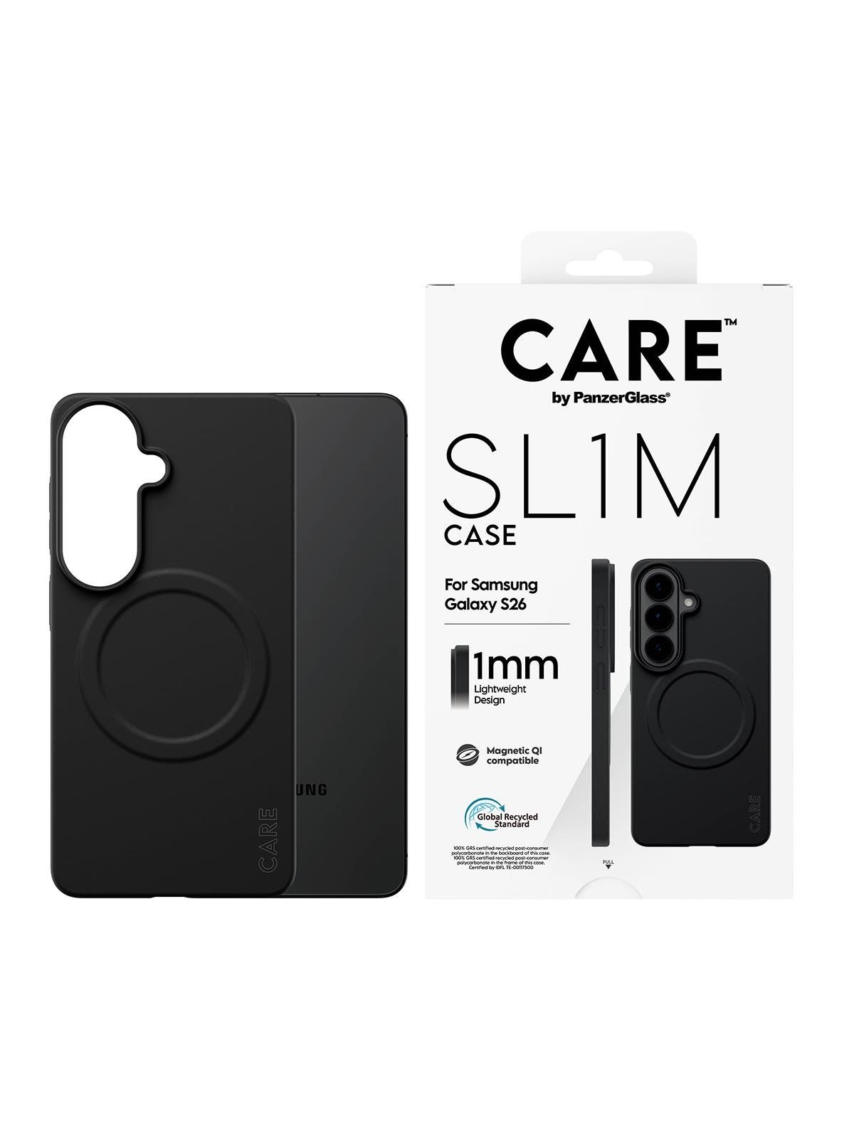 Care by Panzerglass Sl1m Case Black Samsung Galaxy S26 - Handys Cover Cases - Cr15246