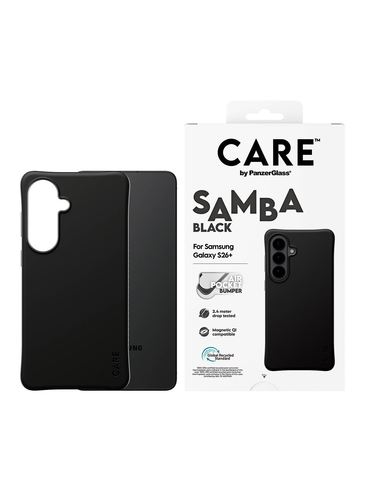 Care by Panzerglass Samba Case Black w. Qi Samsung Galaxy S26+ - Handys Cover Cases - Cr97617
