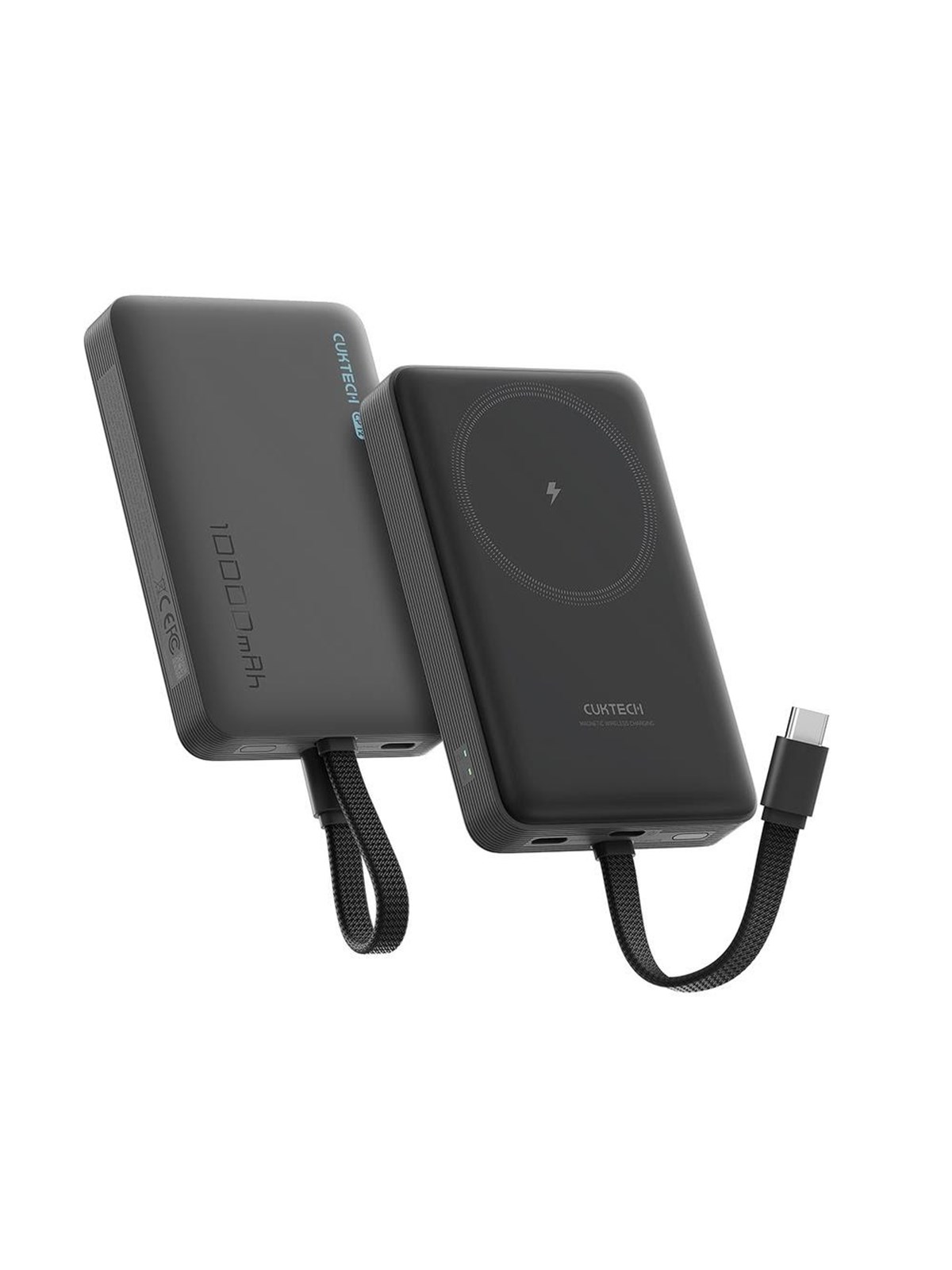 Cuktech Cp132ml Magsafe Compatible Powerbank (Akku) - Schwarz - 10000 Mah - Powerbank Akku - Ckwpb100lglbk