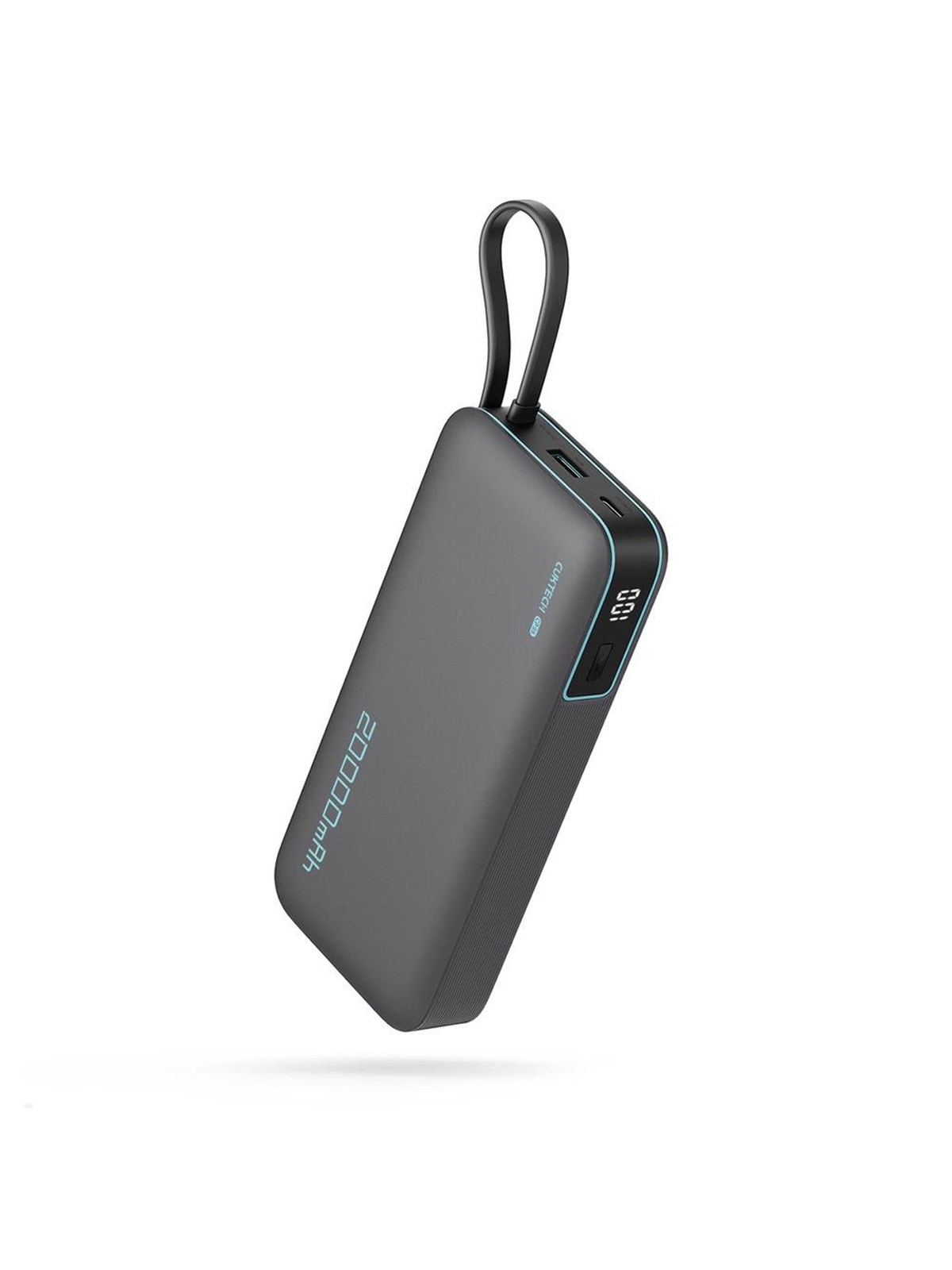 Cuktech Cukp200ngldg 55w With Built-in Usb-c Cable - Grey Powerbank (Akku) - Grau - 20000 Mah - Powerbank Akku