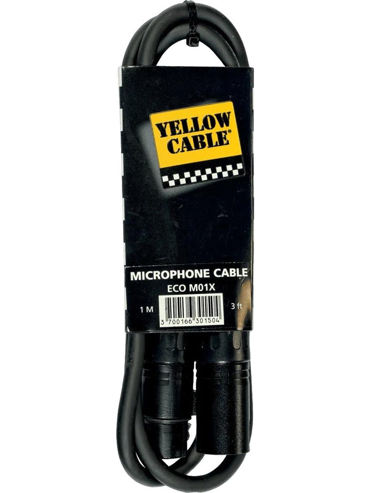Yellow Cable M01x - Xlr/xlr 1m. - Audio Kabel - Eco M01x