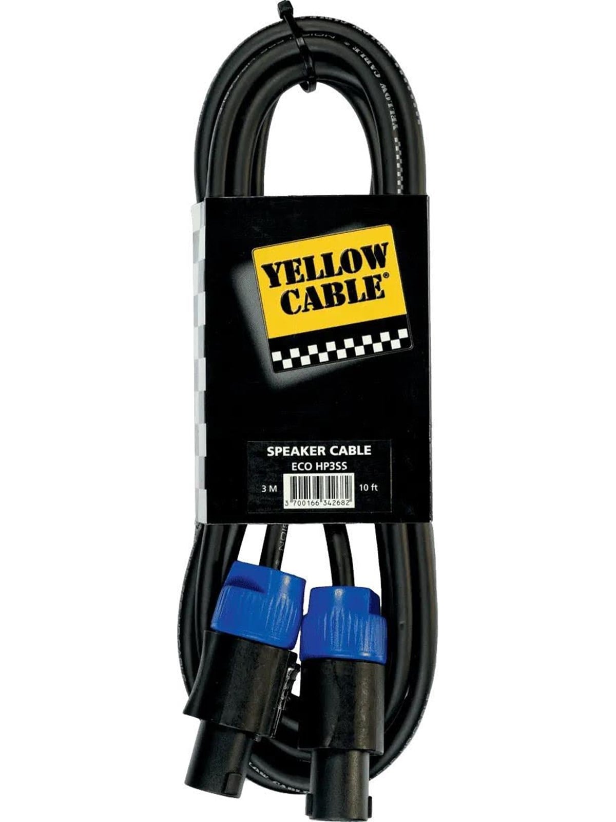 Yellow Cable Hp3ss - Speakon - Speakon Lautsprecherkabel 3m. - Audio Kabel - Eco Hp3ss