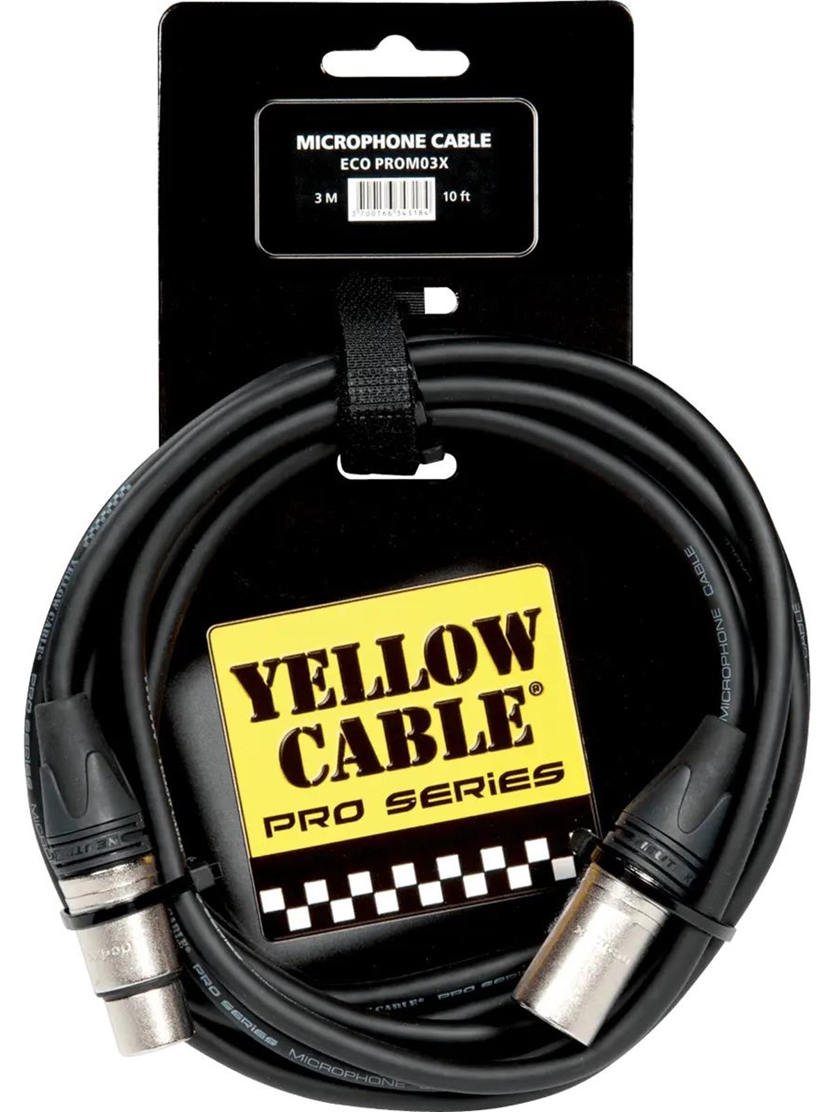Yellow Cable Prom03x - Neutrik Xlr/xlr 3m. - Audio Kabel - Eco Prom03x