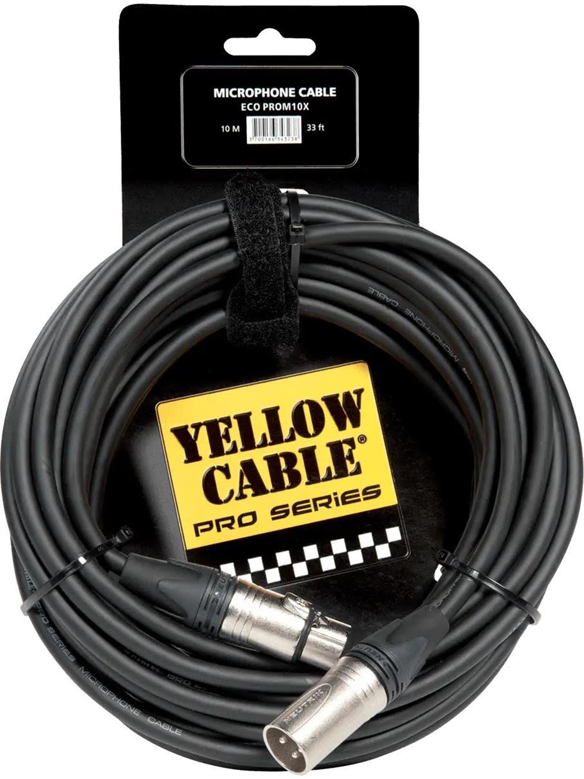 Yellow Cable Prom10x - Neutrik Xlr/xlr 10m. - Audio Kabel - Eco Prom10x