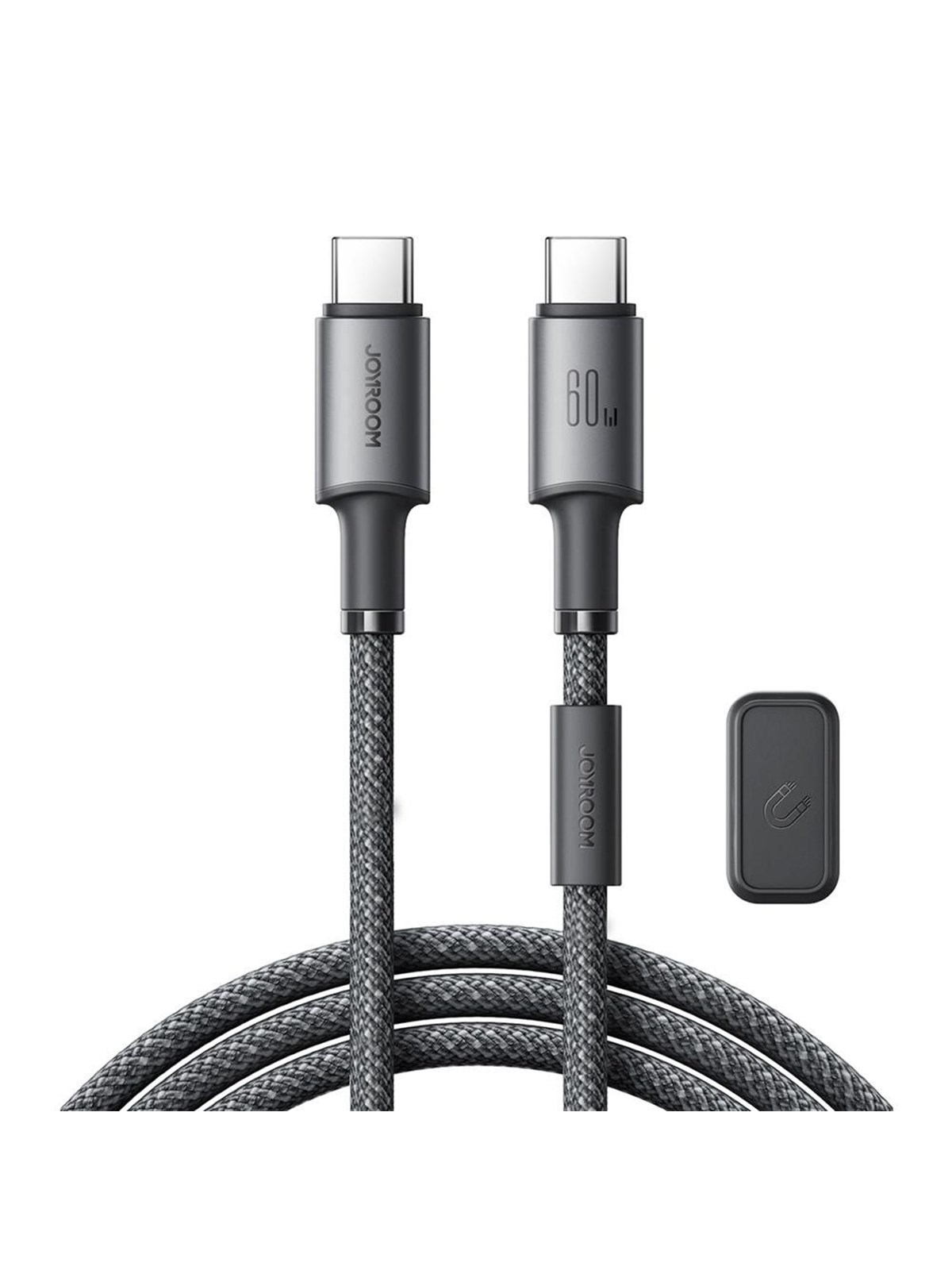 Joyroom S-a50 Unlimited Series 60w Usb-c - Usb-c Cable With Magnetic Organizer 1.2m - Gray - Usb Kabel - S-a50_CC