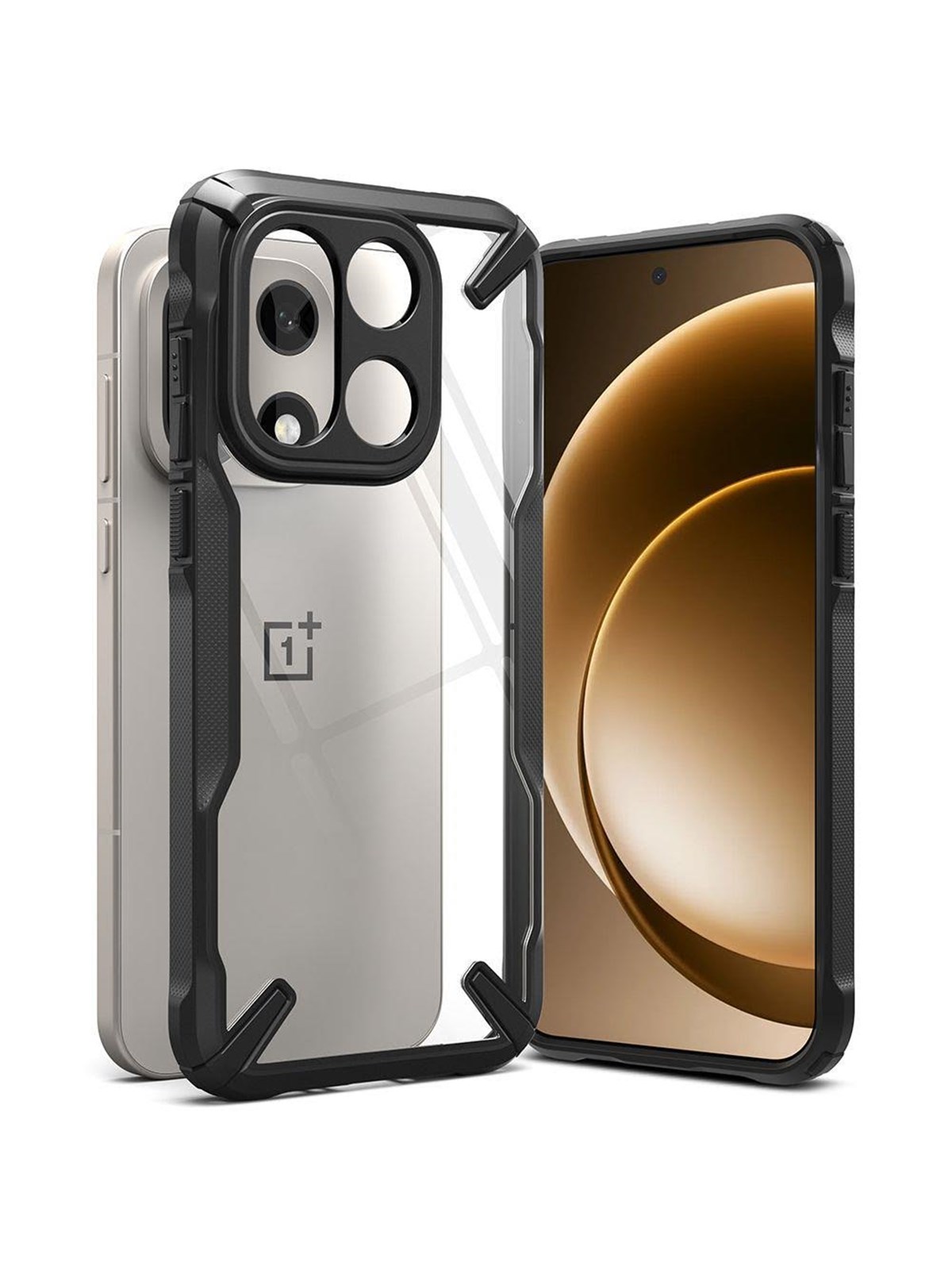 Ringke Fusion X Case For Oneplus 15 - Clear Black - Handys Cover Cases - 8800328814226