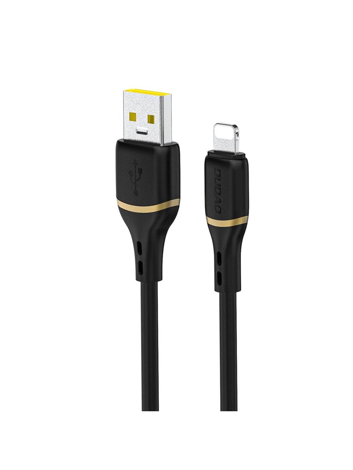 Dudao L25l 30w Usb-a Cable - Lightning With Soft Silicone Braided Lightning 1m - Black - Usb Kabel - 6976625335947