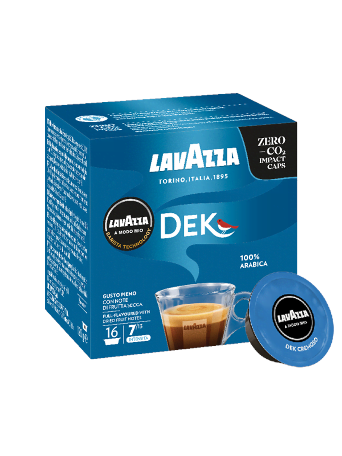 Lavazza A Modo Mio Dek Cremoso Caps - 16 Pcs - Kaffeezubereitung - 8603