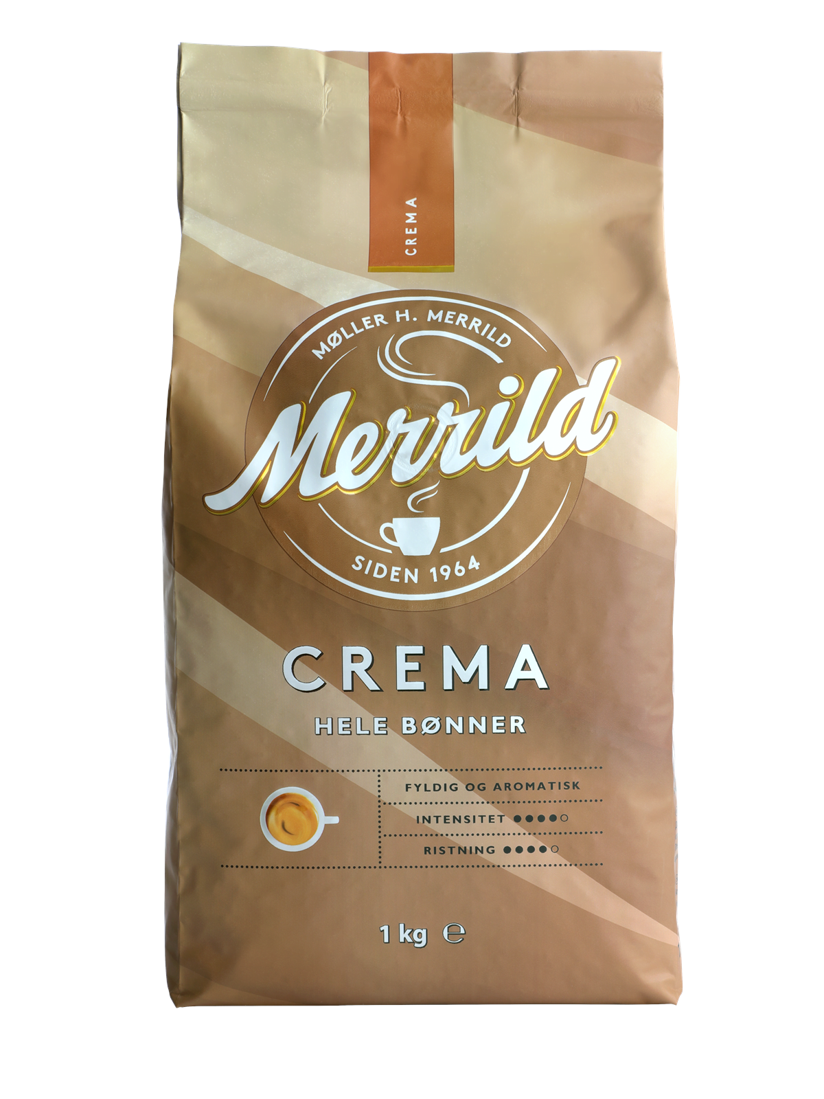 Merrild Crema Hele Bønner - 1 kg - Kaffeezubereitung - 70163