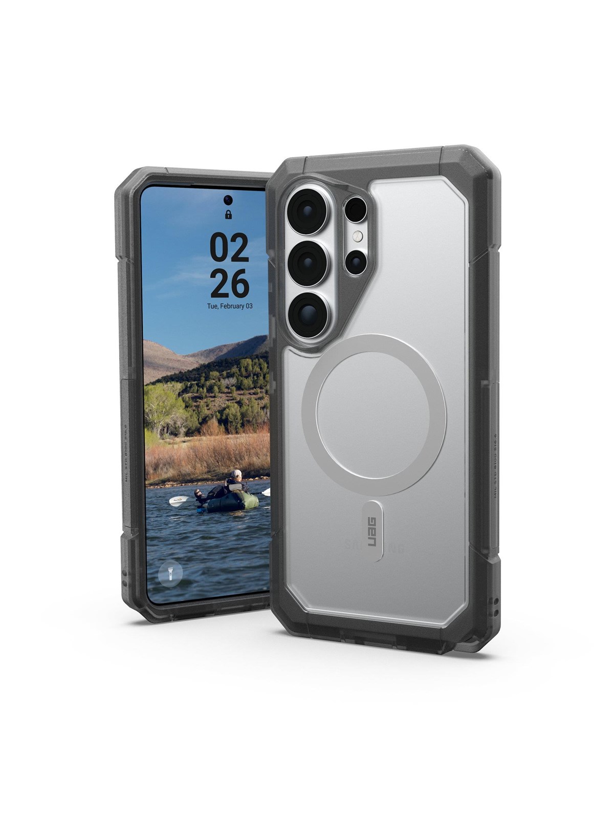 Uag Trooper - Clear/ash - Samsung Galaxy S26 Ultra - Handys Cover Cases - 214516114g31