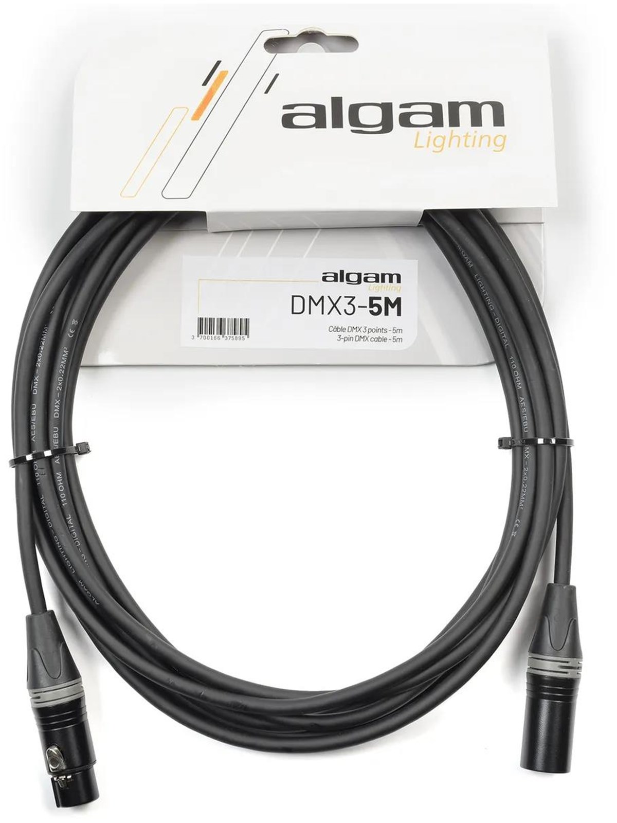 Algam Lighting DMX 3 Pin - 5 m.