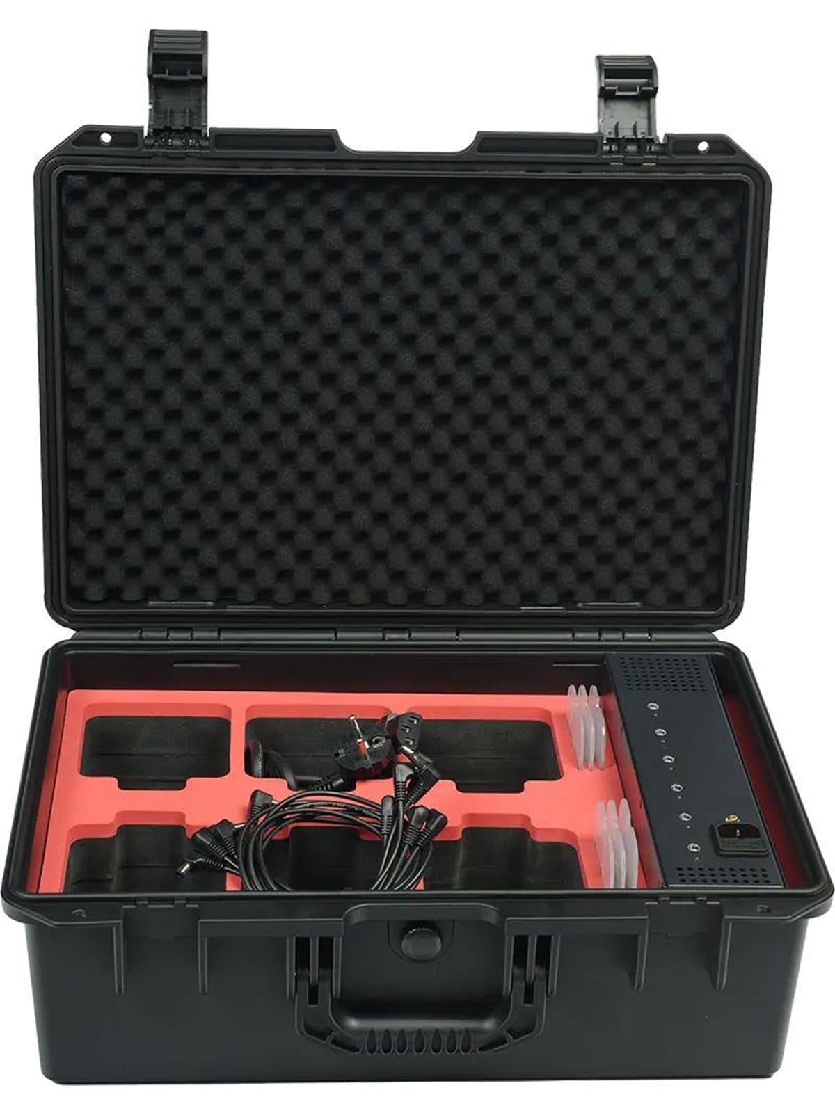 Algam Lighting Transportkoffer Mit Ladestation Für 6 Event Par 44 Quad IP - Musikinstrumente DJ Ausstattung - Lal Eventpar44ip-x6-case