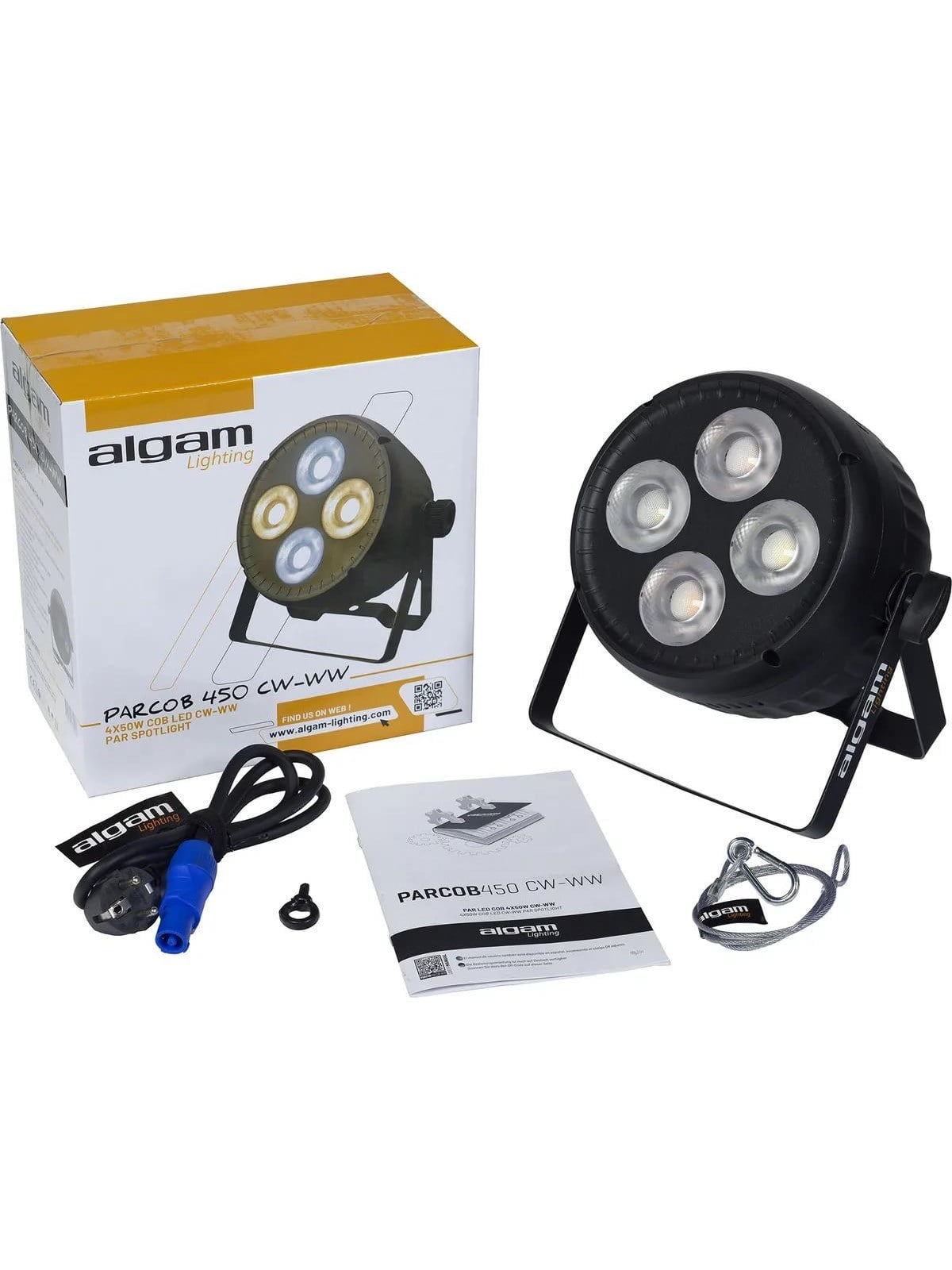Algam Lighting Kalt-/warmweiß 4 x 50w Cob Led Par - Musikinstrumente DJ Ausstattung - Lal Parcob450cw-ww