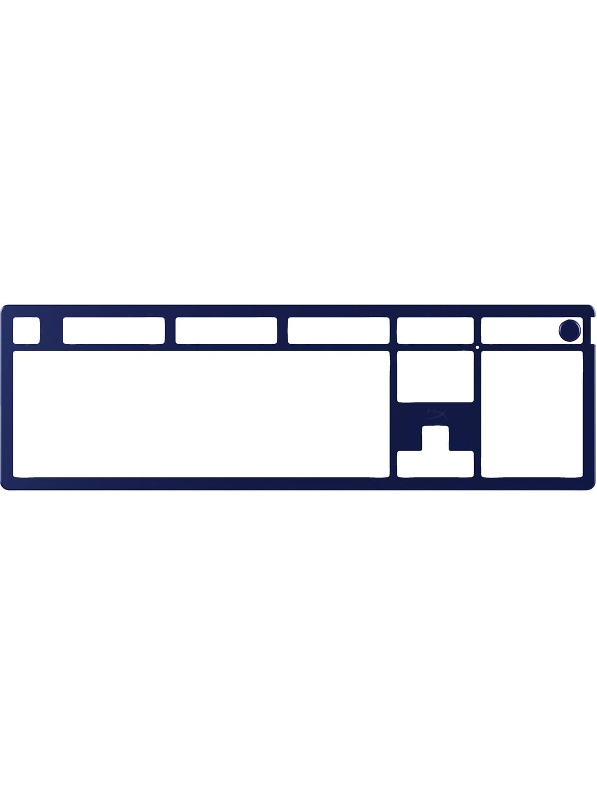 Hyperx Alloy Rise (100%) - Top Plate - Navy Blue - Gaming Tastaturen - Blau - 85u10aa