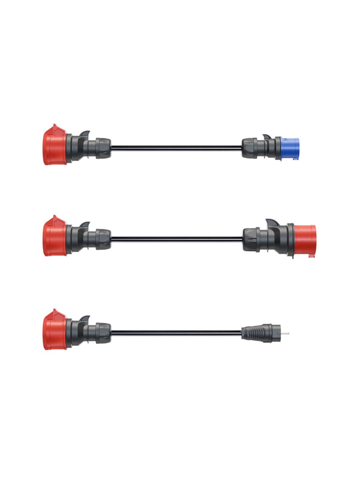 Go-e Gemini Flex 22 kW Adapter Set Cee Red 16 A Cee Blue 16 A EU Plug - Aufladen Von Elektroautos - Ch-04-09