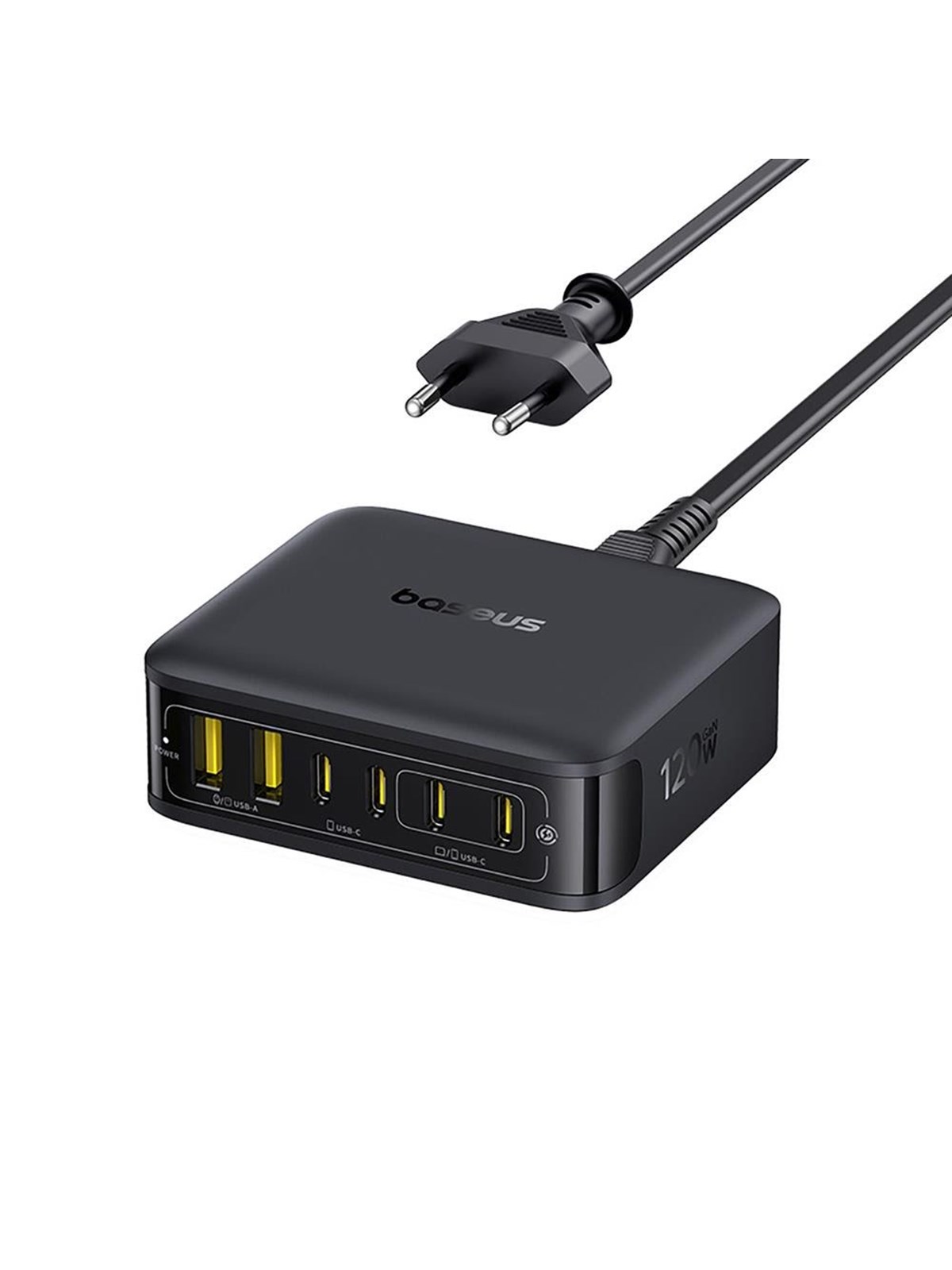 Baseus Enerfill Fh21 120w Charging Station 4xusb-c + 2xusb-a - Black - Handys Adapter Und Ladegeraete - E0120t00