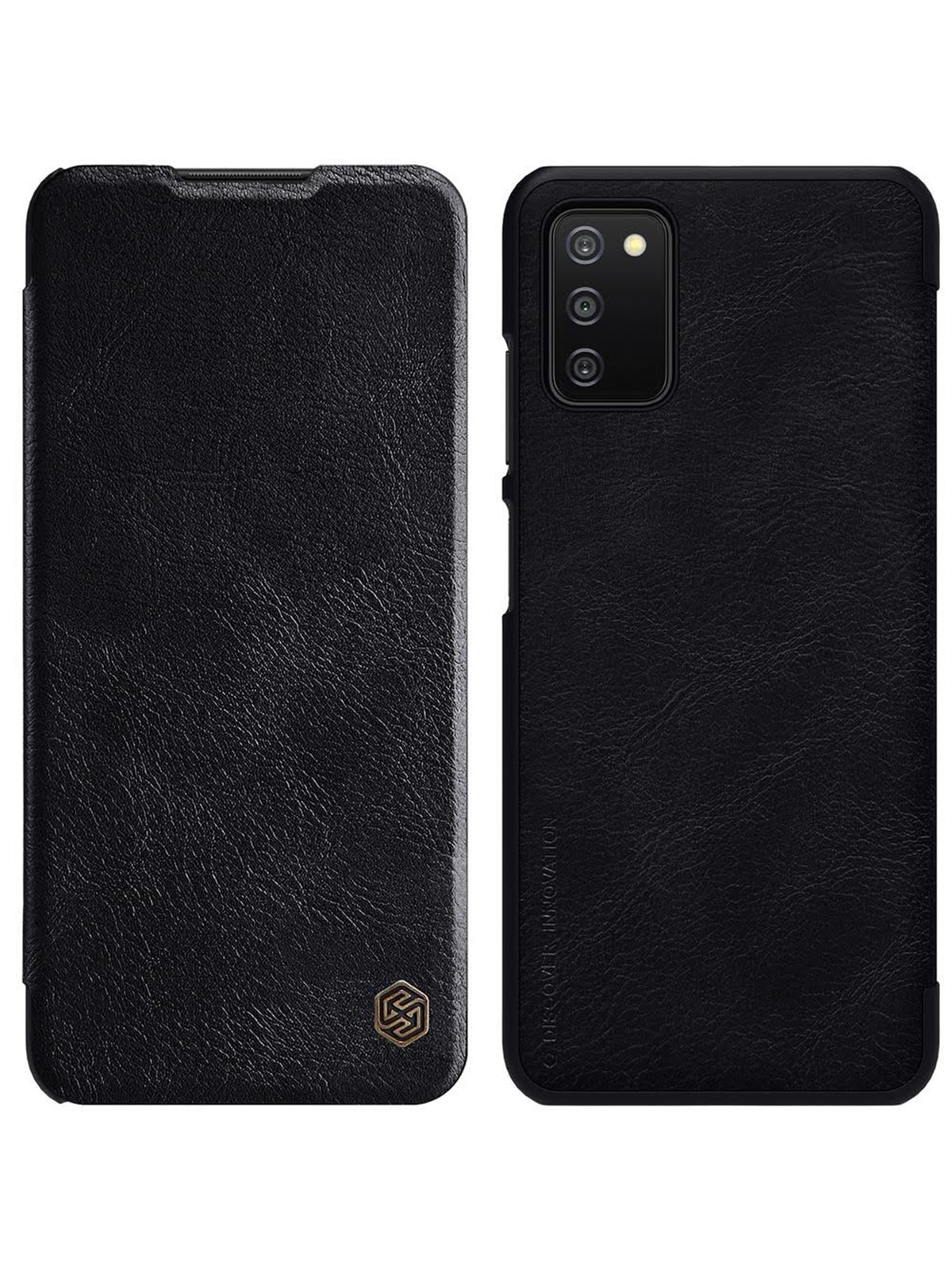 Nillkin Qin Leather Holster Case for Samsung Galaxy A03s Black Image