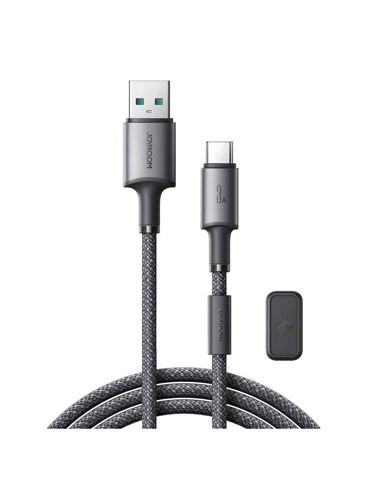 Joyroom S-A50 Unlimited Series 3A USB-A - USB-C Cable with Magnetic Organizer 1.2m - Gray Image