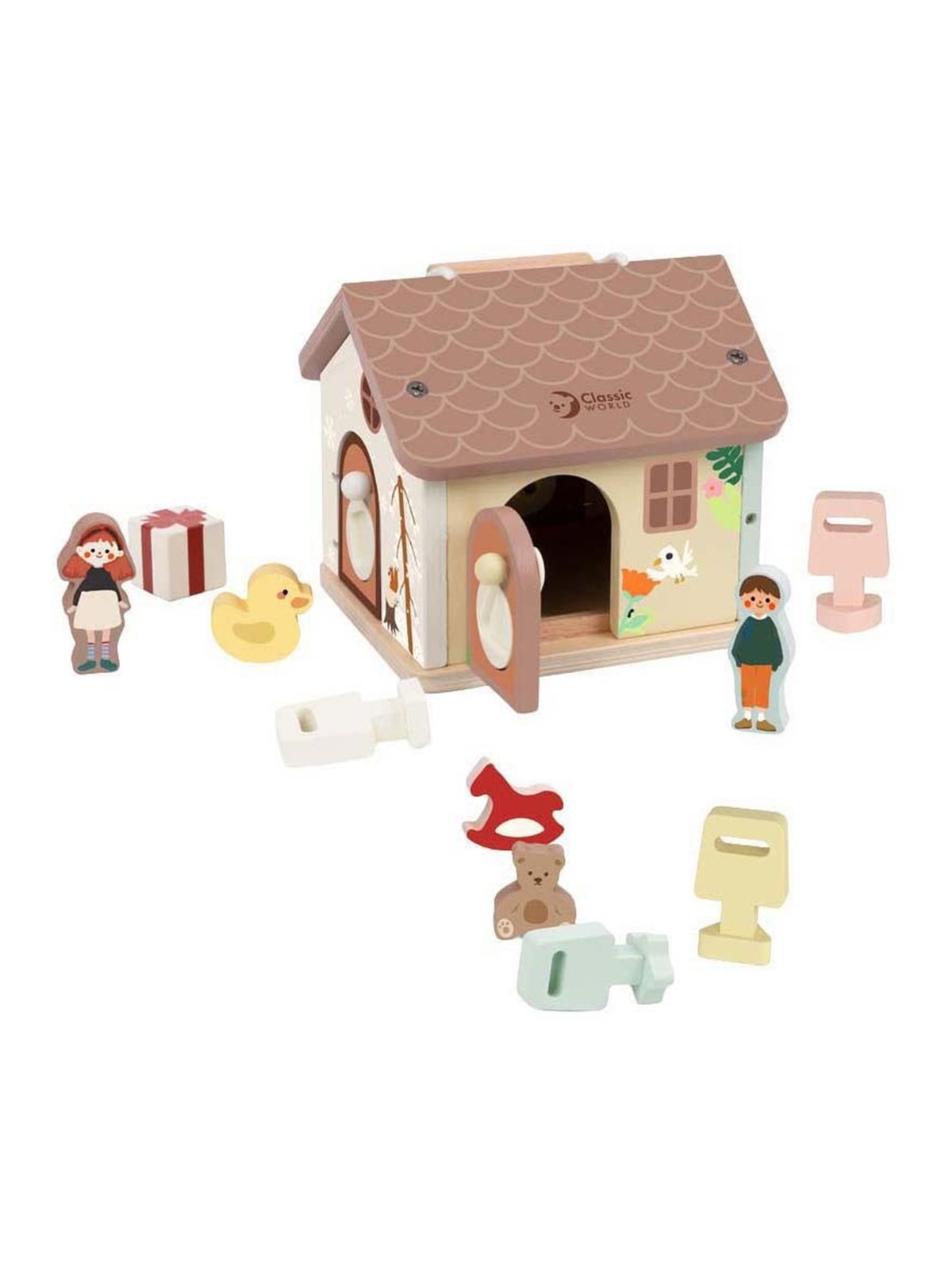 Classic World Wooden Lock House - 11-piece. Image