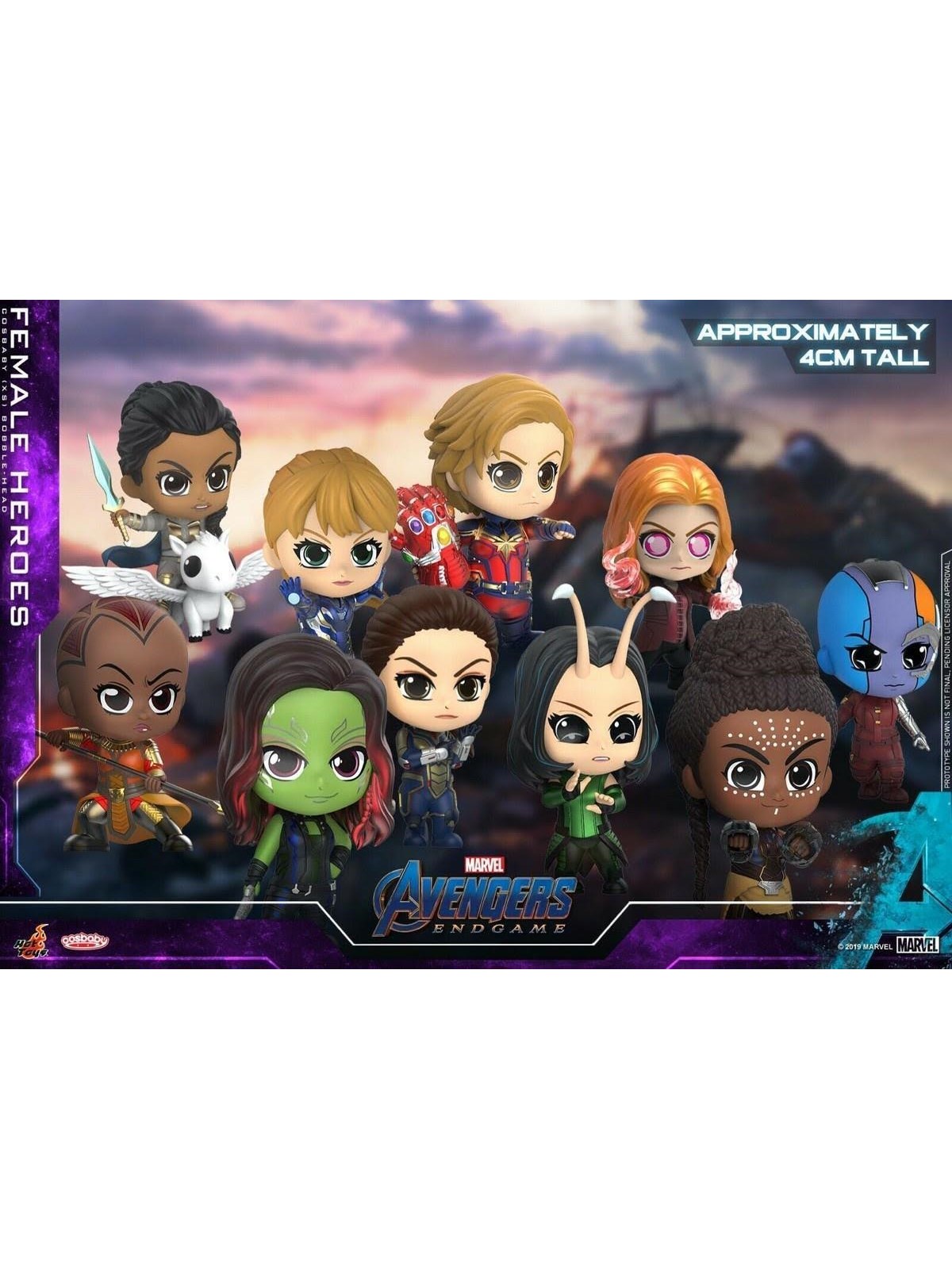 Hot Toys - Cosbaby: Avengers Endgame (Avengers Women XS 10PK) - Figur