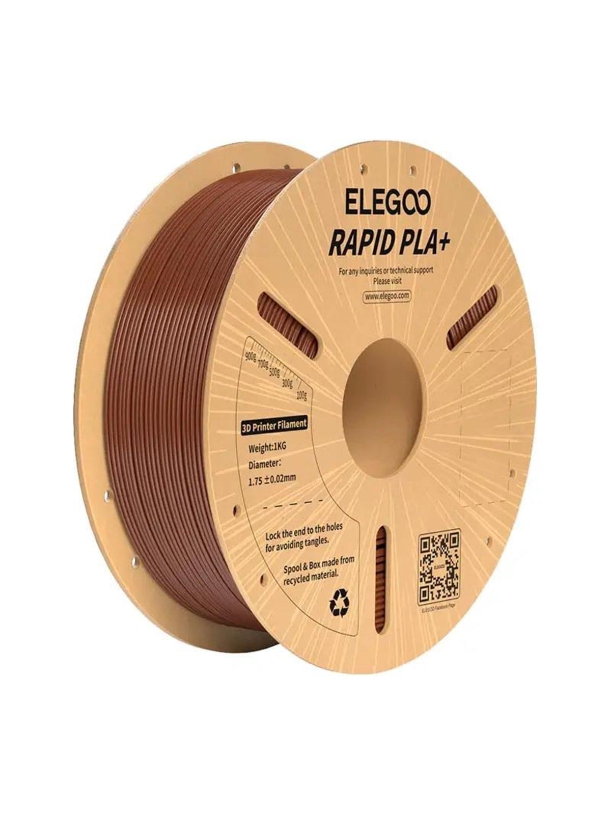 Elegoo ELEGOO Rapid PLA+ Filament (Braun)