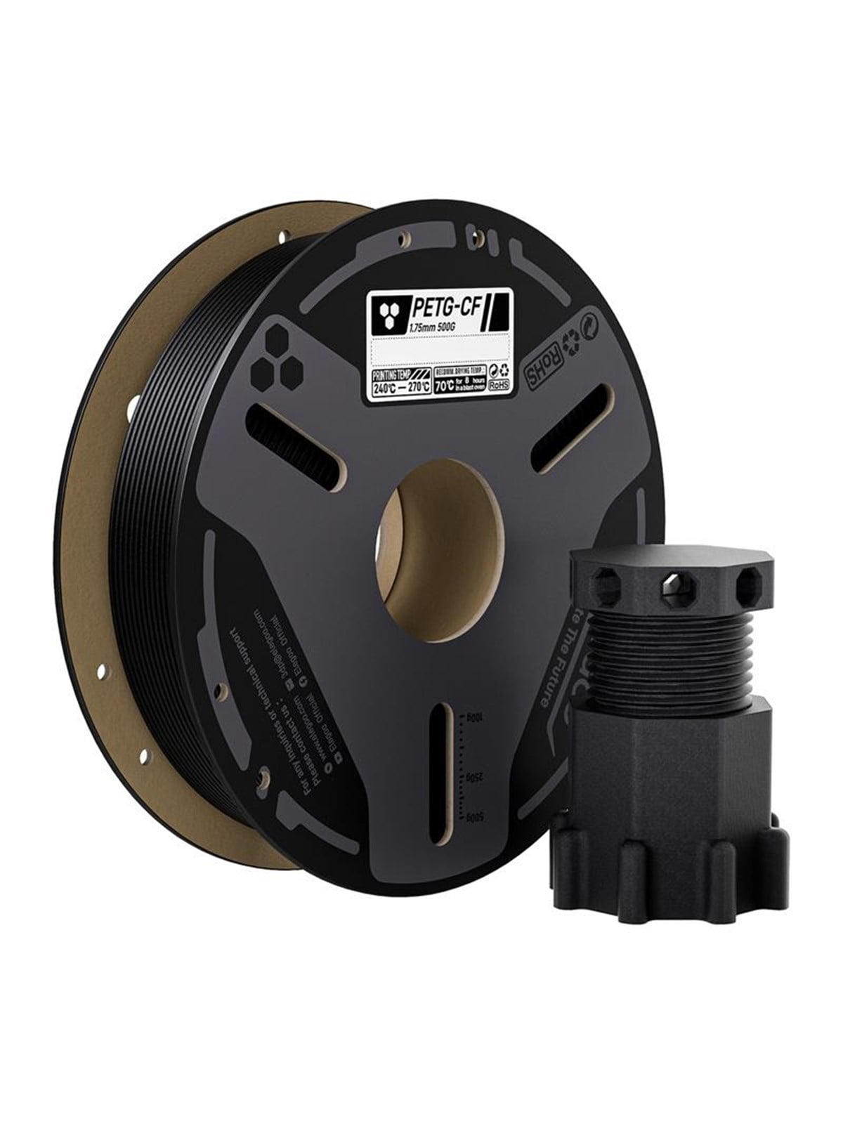 Elegoo ELEGOO PETG-CF Filament (Schwarz), 0.5kg