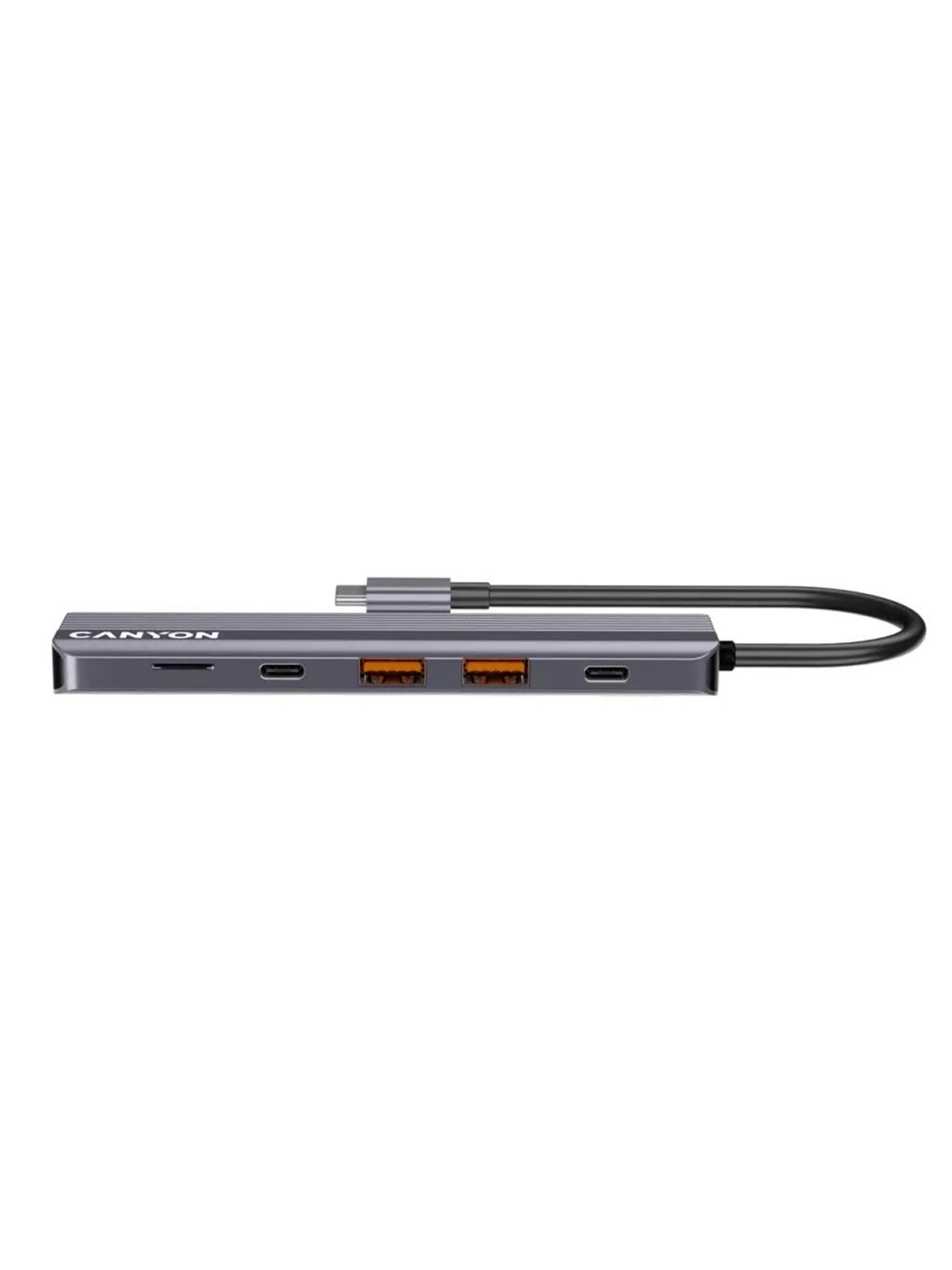 Canyon DS-17 6-in-1 USB-C Hub 4K, Grau USB-Hubs - Grau