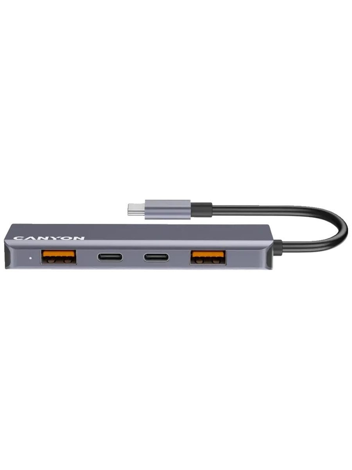 Canyon DS-18 5-in-1 USB-C Hub, Grau USB-Hubs - USB 3.0 - 5 - Grau