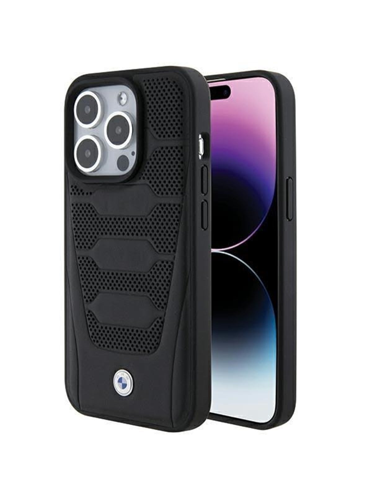 BMW Leather Seats Pattern case for iPhone 15 Pro Max - black Image