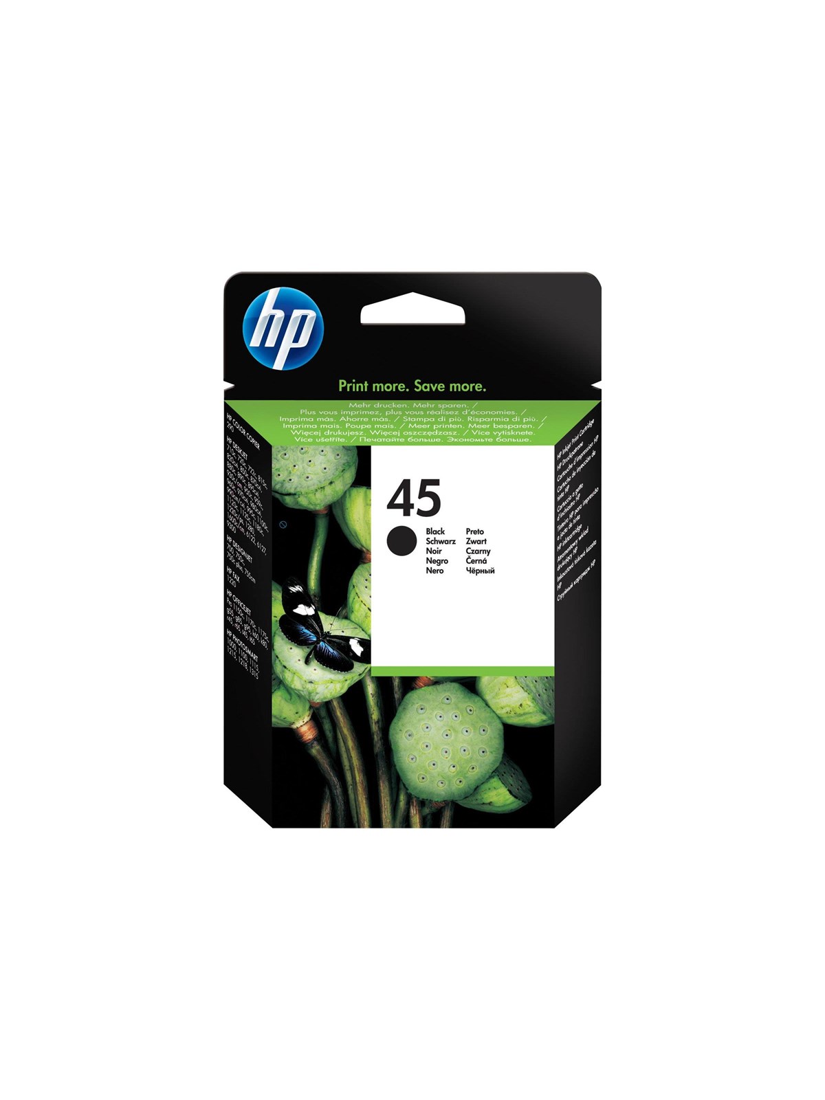 HP 45 / 51645ae High Capacity Black Ink - Druckerzubehoer Tinte Toner