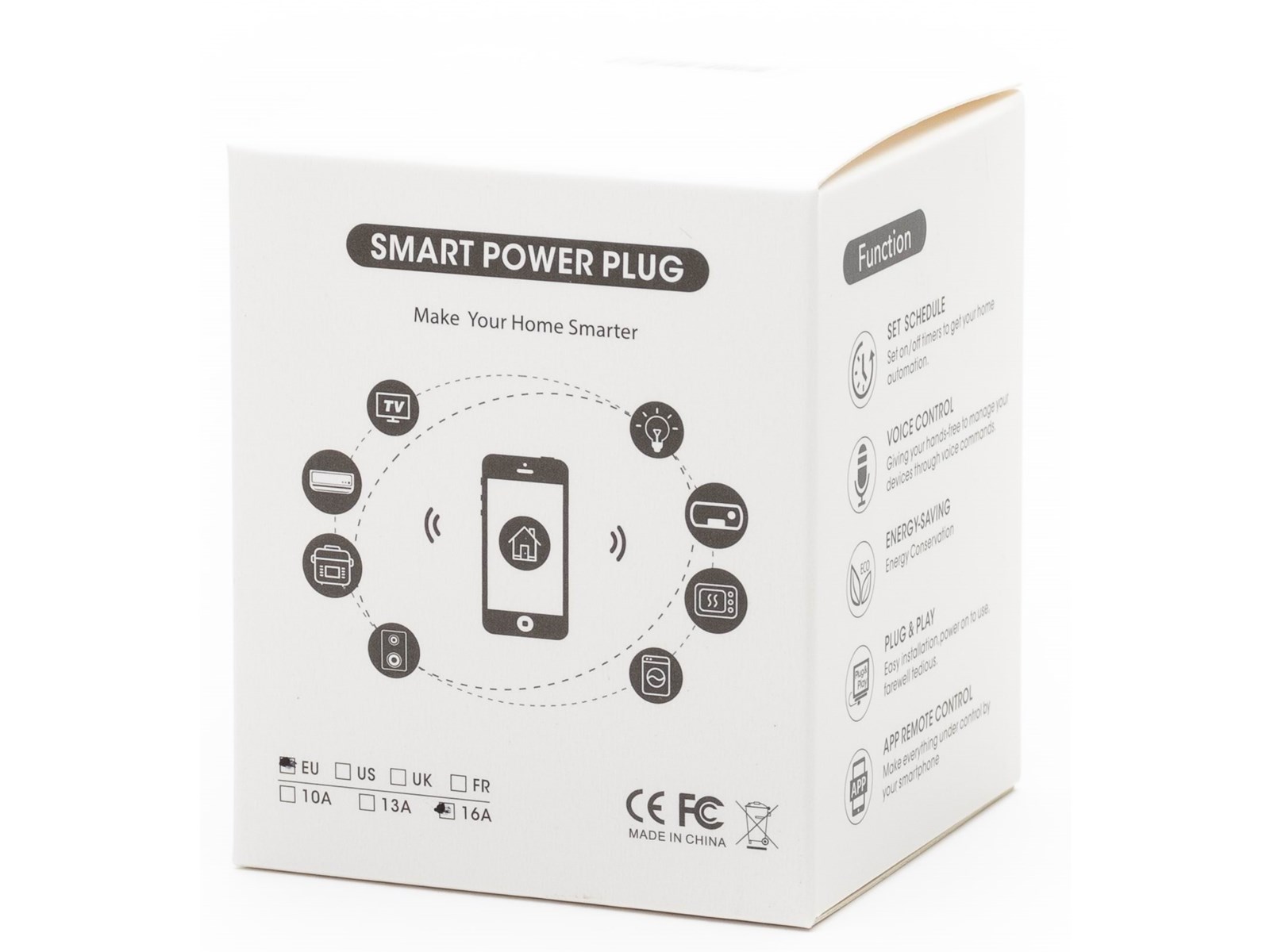 SPP 16A2 SmartPlug WLAN Steckdose | Energiemonitor, Timer, Kompatibel Mit Solarstromspeicher, Max. 16A
