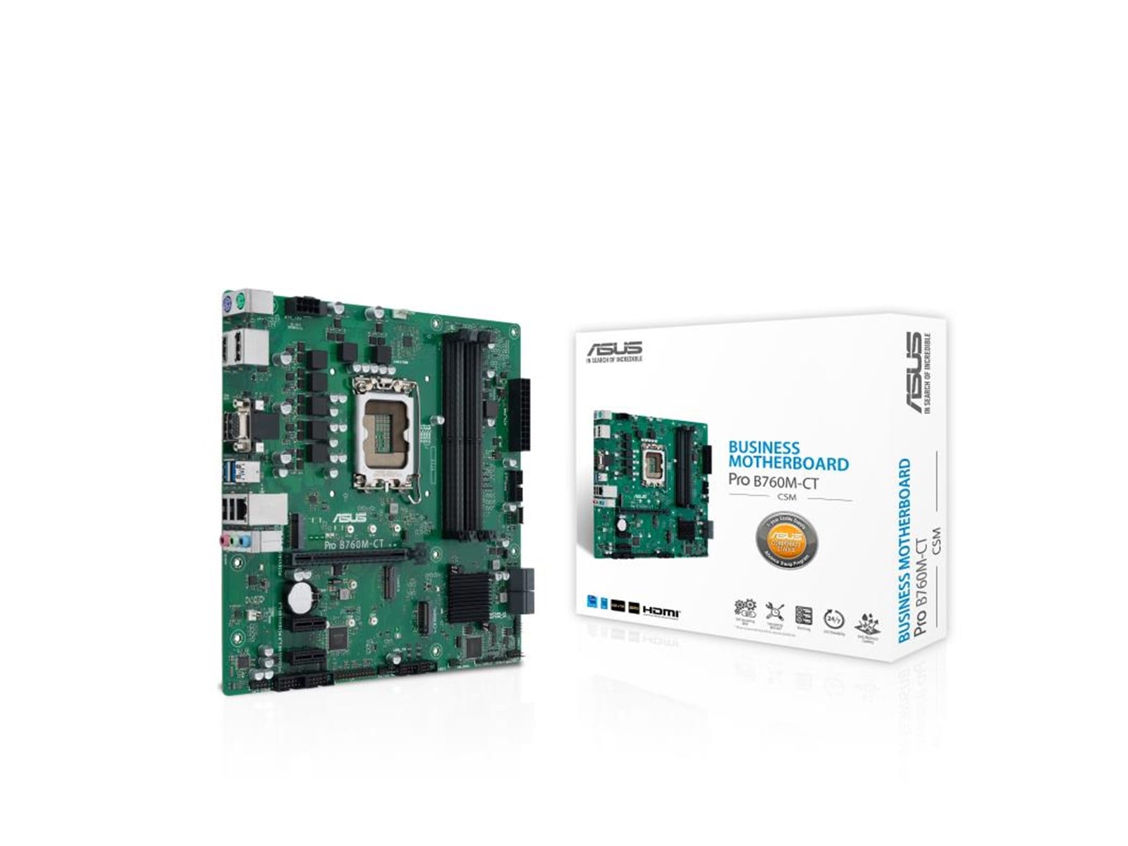 ASUS PRO B760M-CT-CSM Mainboard - Intel B760 - Intel LGA1700 - DDR5 RAM ...
