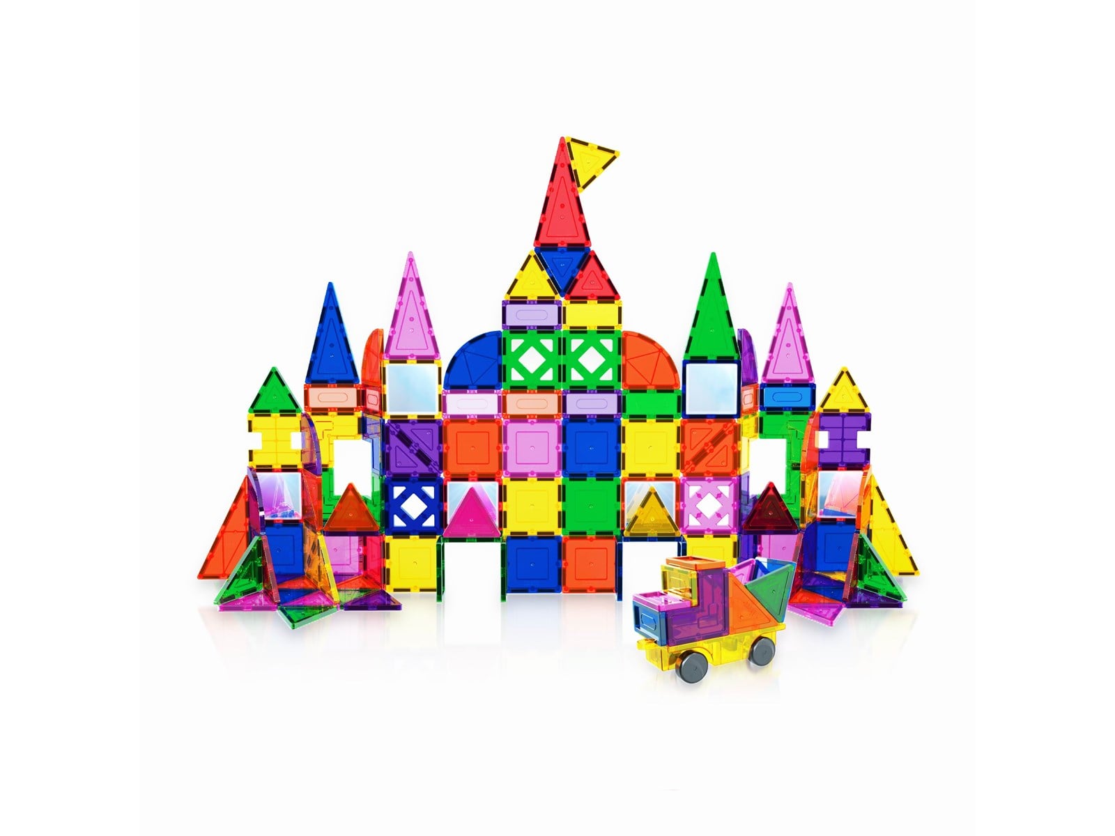 PicassoTiles 512-teiliges Magnetbausteine-Set | Kreative Konstruktion Mit Bausteinen & Magnetischen Fliesen