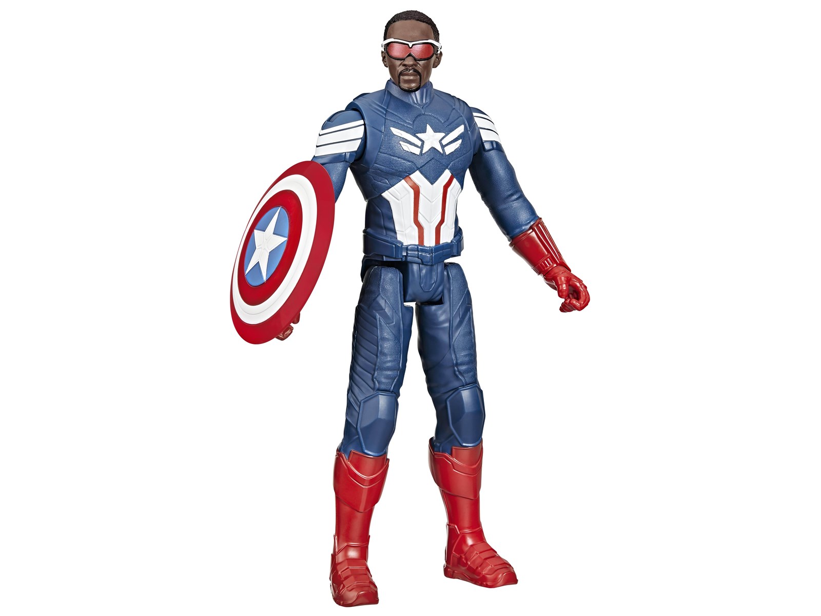 Captain America Hundeleine – 1,8 M Lang, 1,27 Cm Breit, Nylon Mit Lizenziertem Druck, Verwittertes Blau, Mit Schnalle