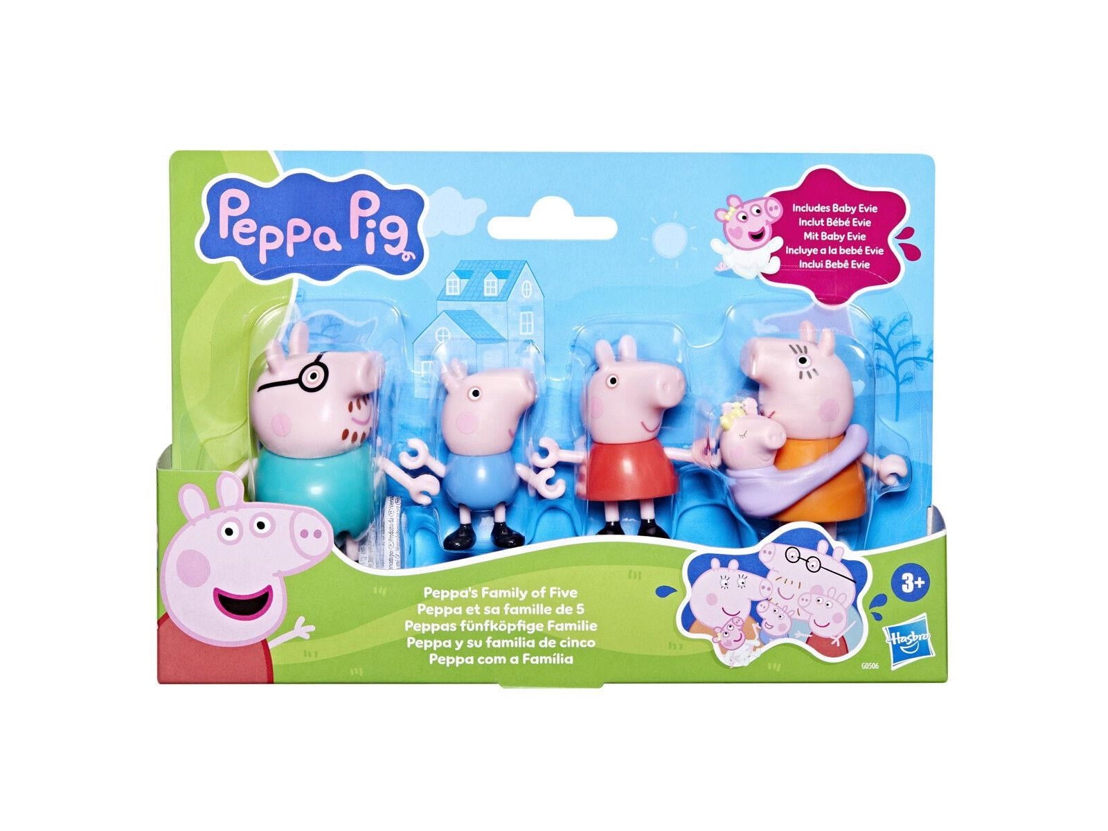 Peppa Pig Ijscreatie Figuren – 4 Stuks: Peppa, Mummy, Daddy En George, Met Ijssnoepjes Accessoires, Vanaf 3 Jaar