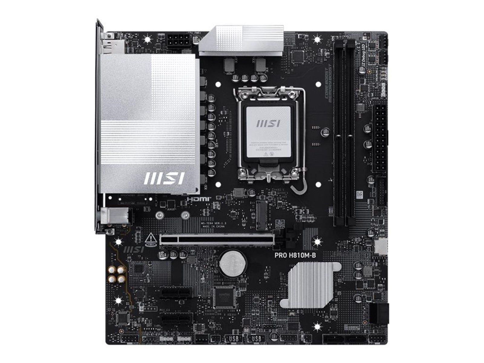 MSI PRO H810M-B - motherboard - micro ATX - LGA1851 Socket - H810 ...